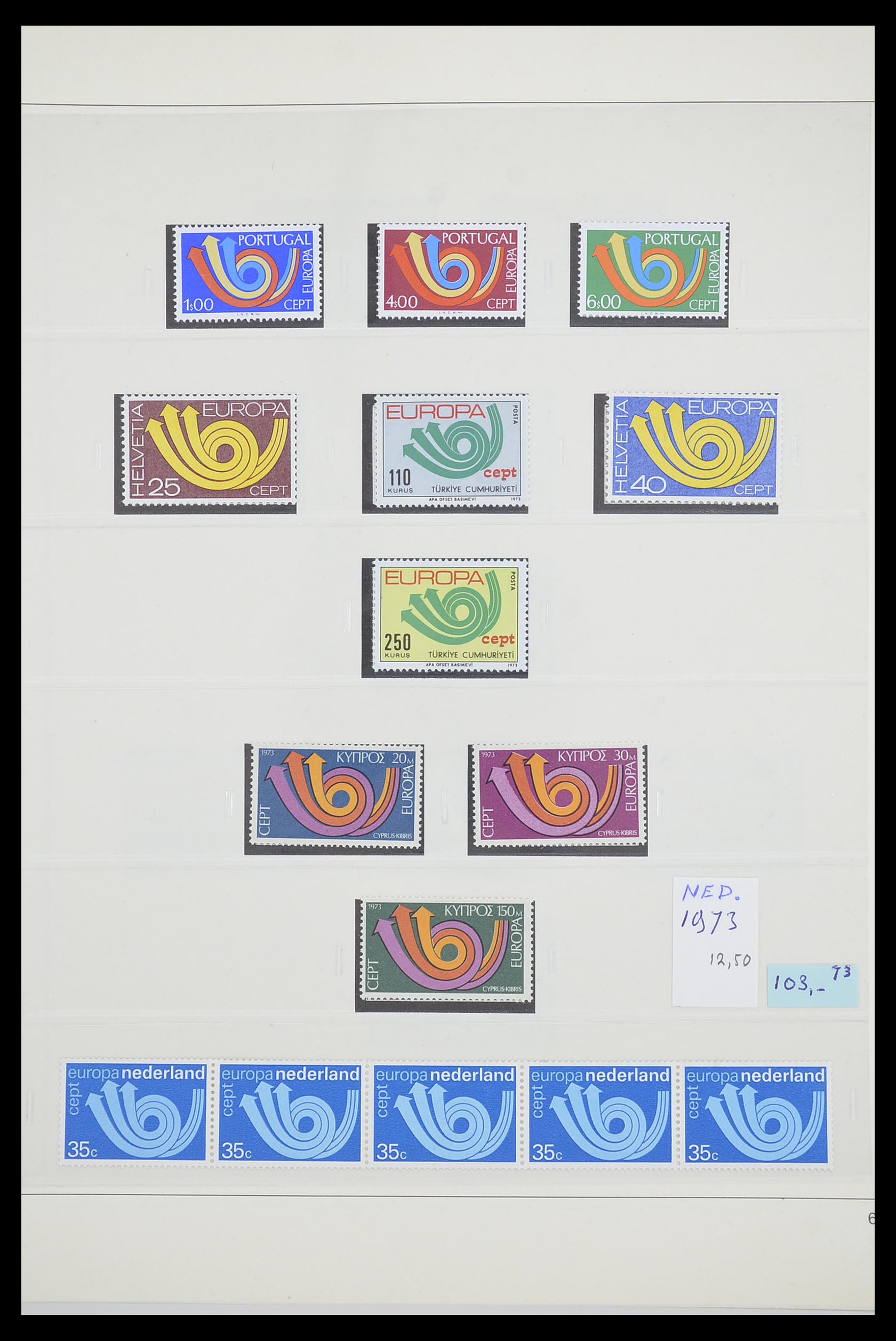 33539 0082 - Postzegelverzameling 33539 Europa CEPT 1942-2008.