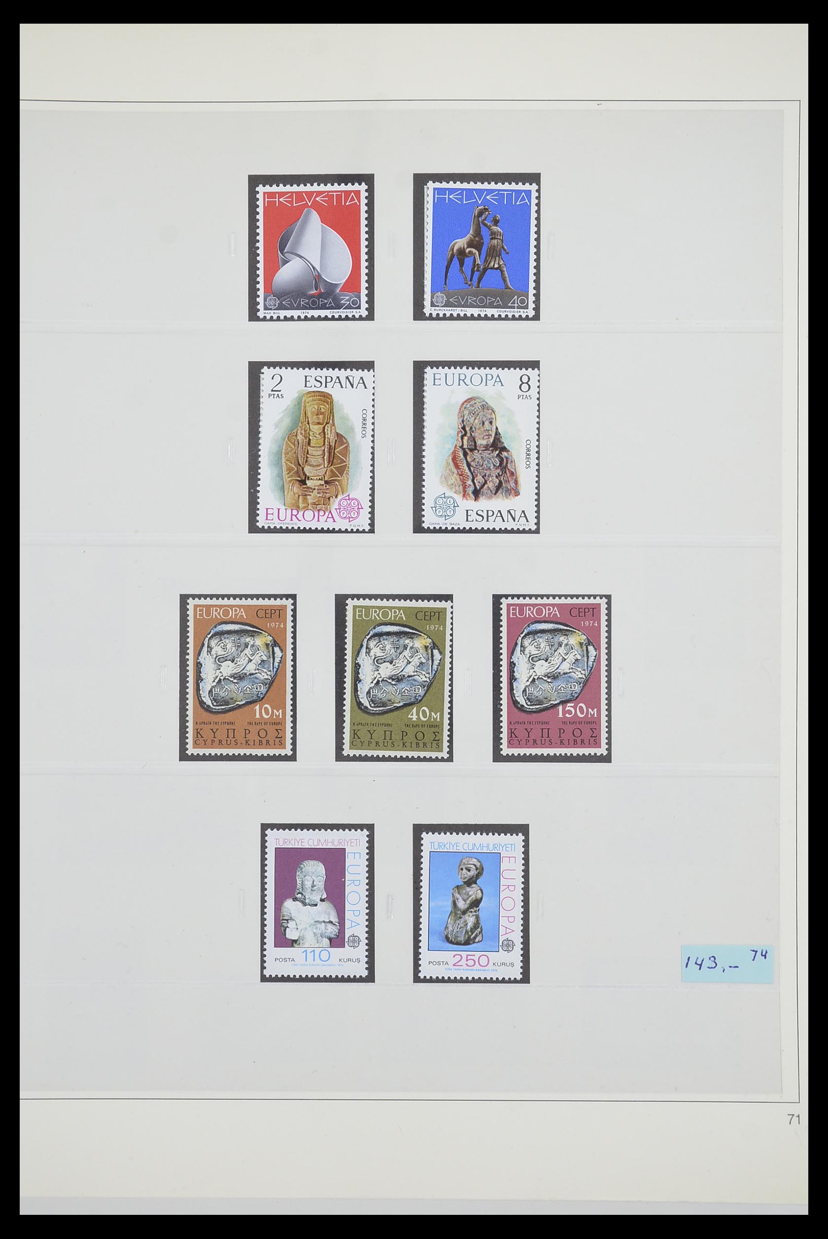 33539 0092 - Postzegelverzameling 33539 Europa CEPT 1942-2008.