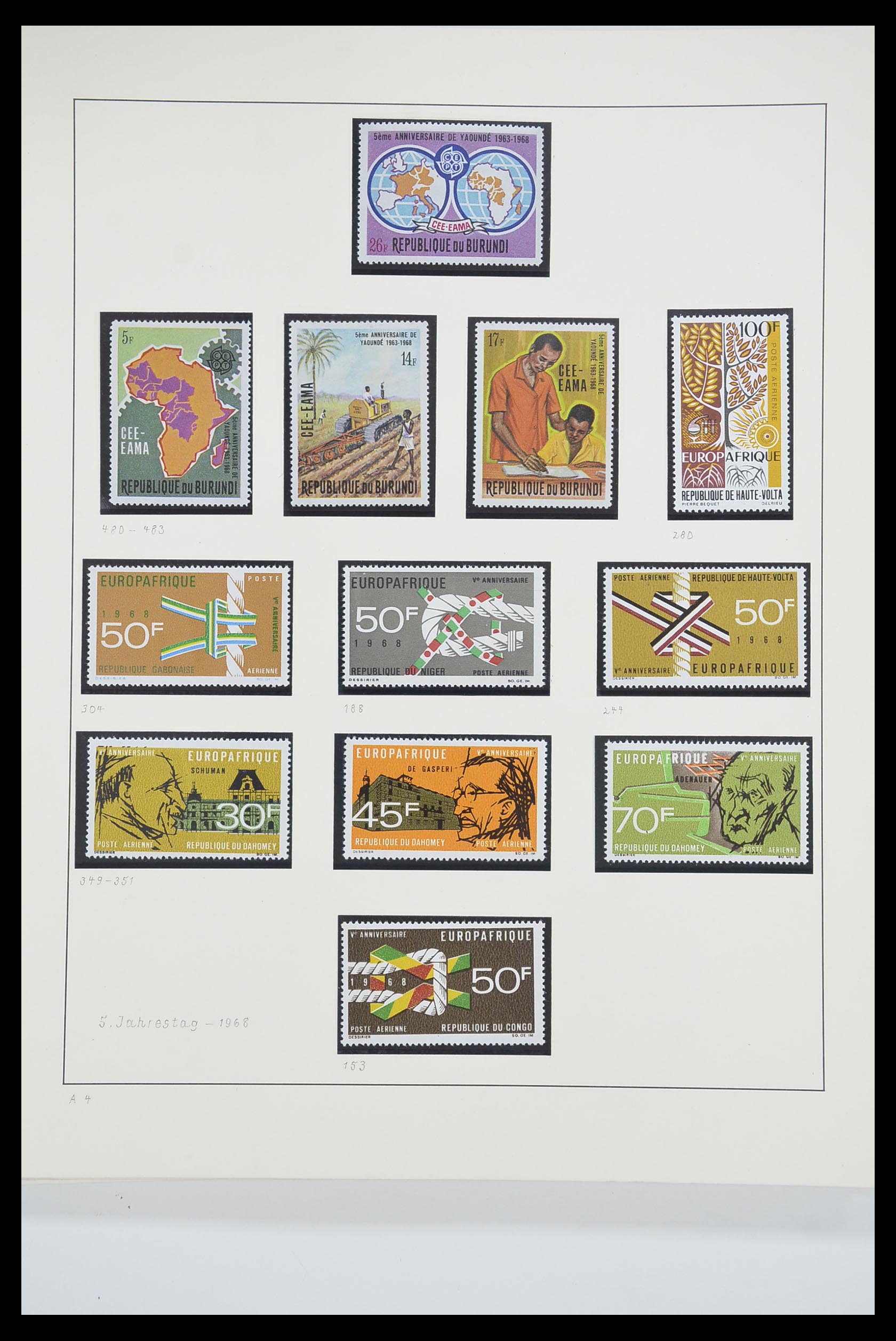 33539 1484 - Postzegelverzameling 33539 Europa CEPT 1942-2008.
