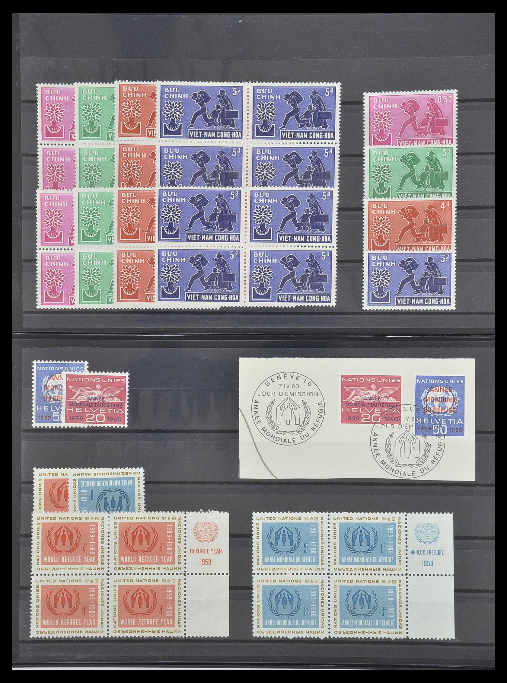33541 087 - Postzegelverzameling 33541 Diverse motieven 1940-2000.