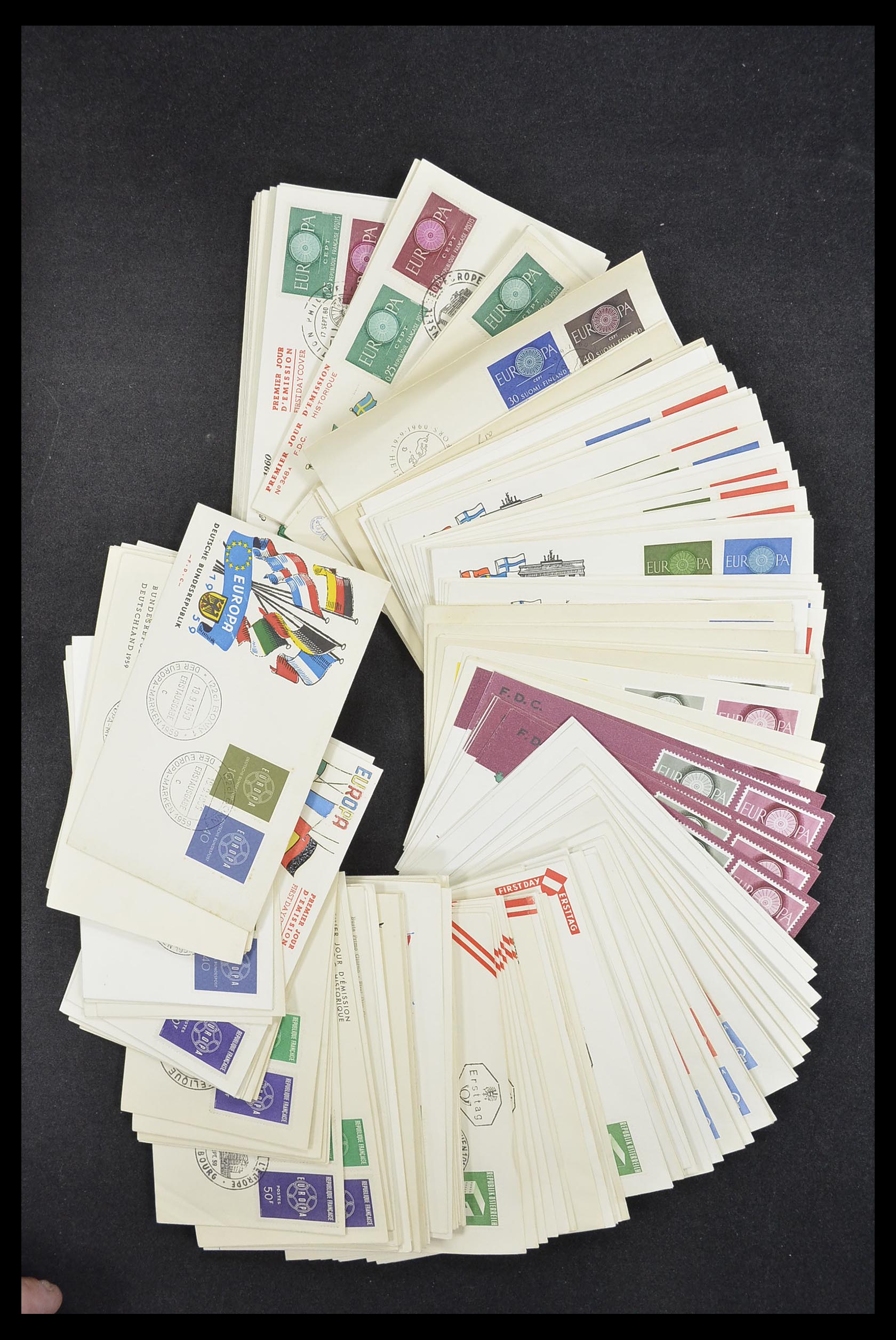 33542 006 - Postzegelverzameling 33542 Europa Cept fdc's 1956-1999.