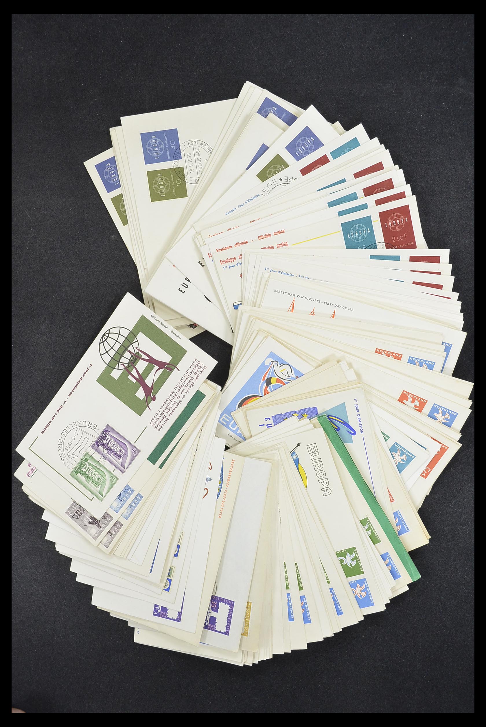 33542 007 - Postzegelverzameling 33542 Europa Cept fdc's 1956-1999.