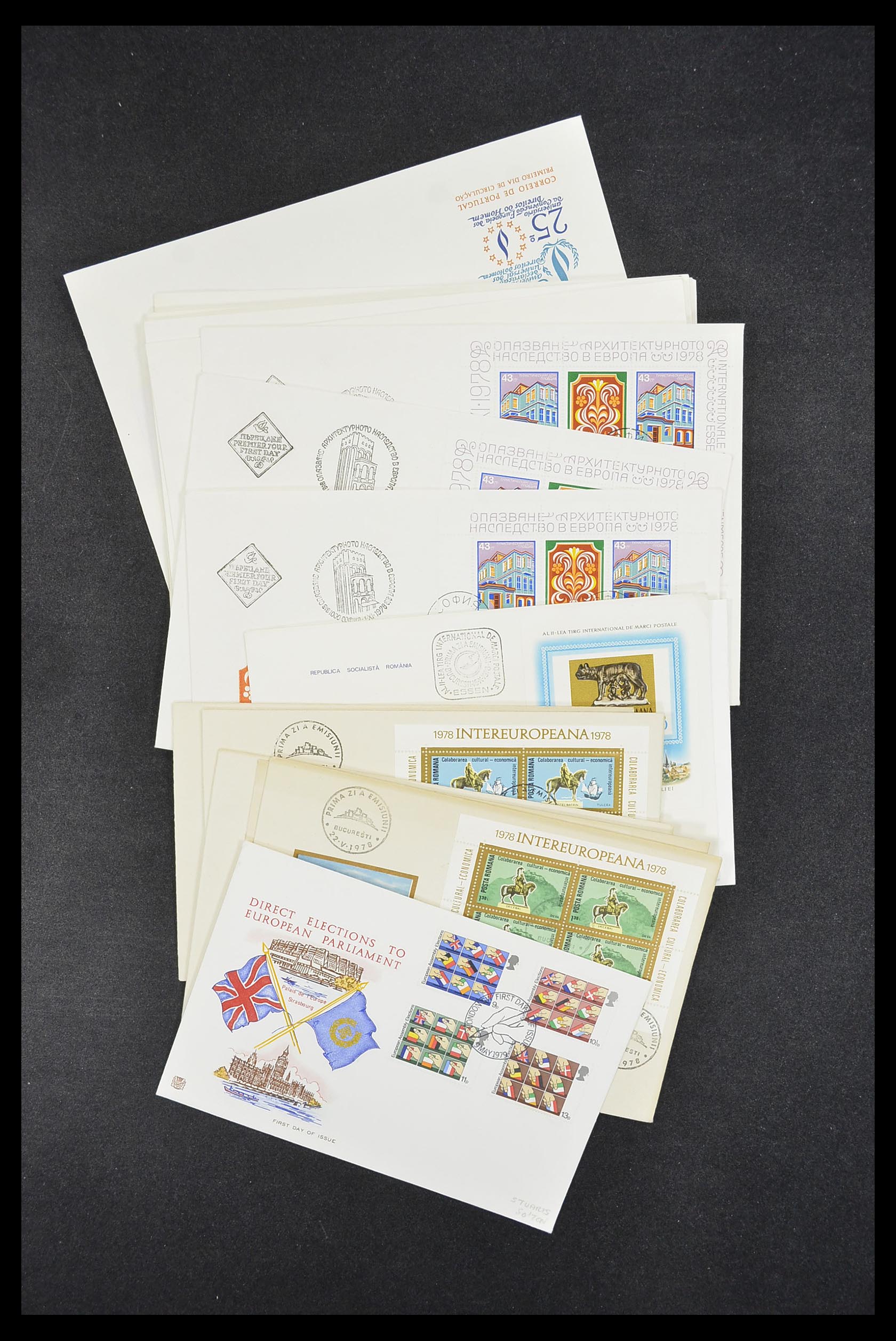33542 116 - Stamp collection 33542 Europa Cept first day covers 1956-1999.