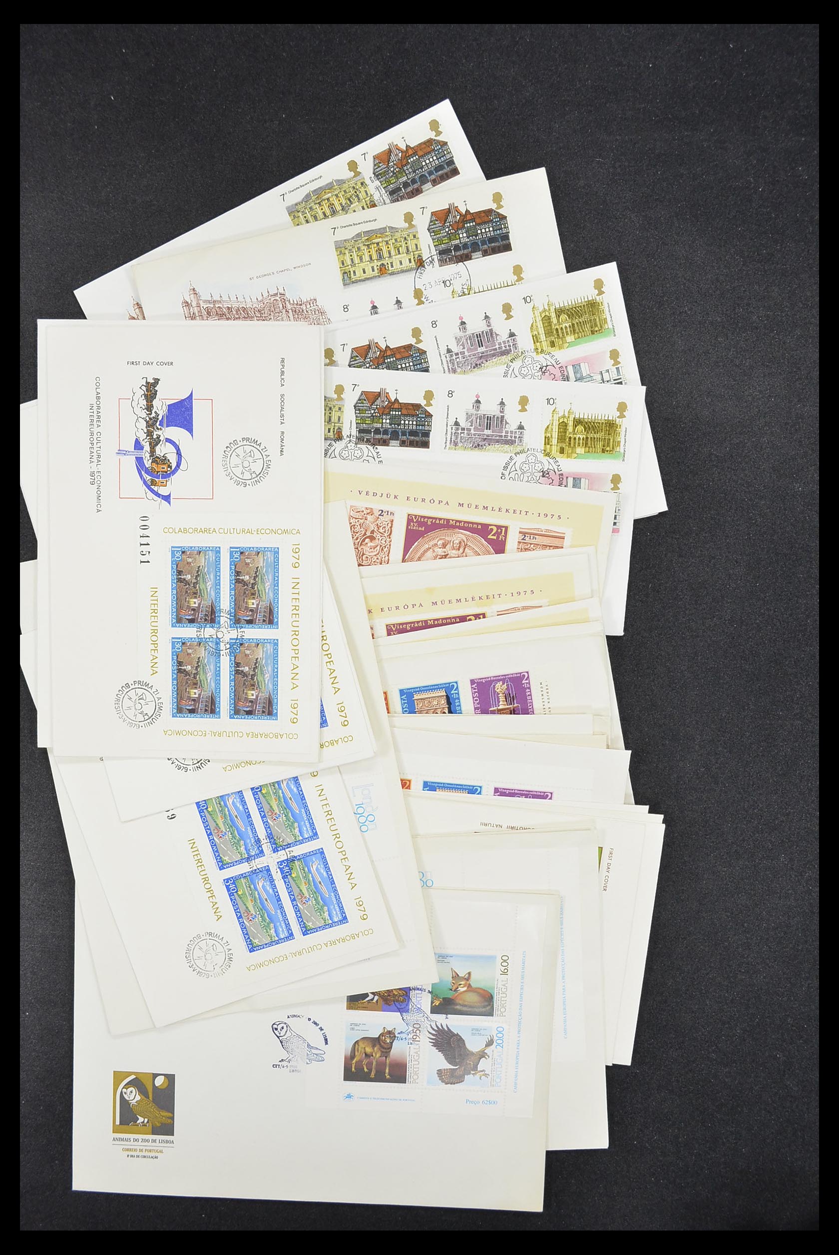33542 117 - Stamp collection 33542 Europa Cept first day covers 1956-1999.
