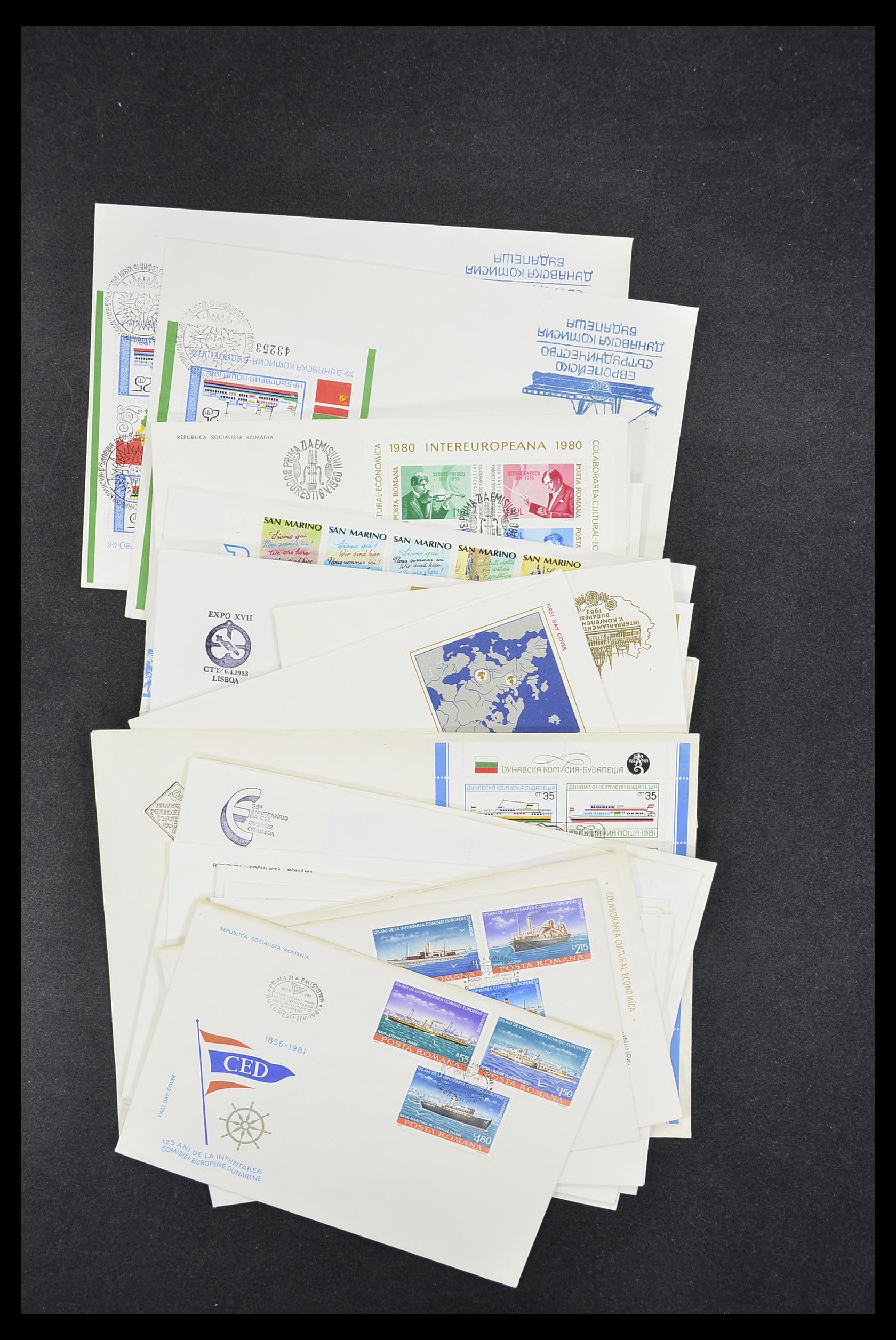 33542 118 - Stamp collection 33542 Europa Cept first day covers 1956-1999.