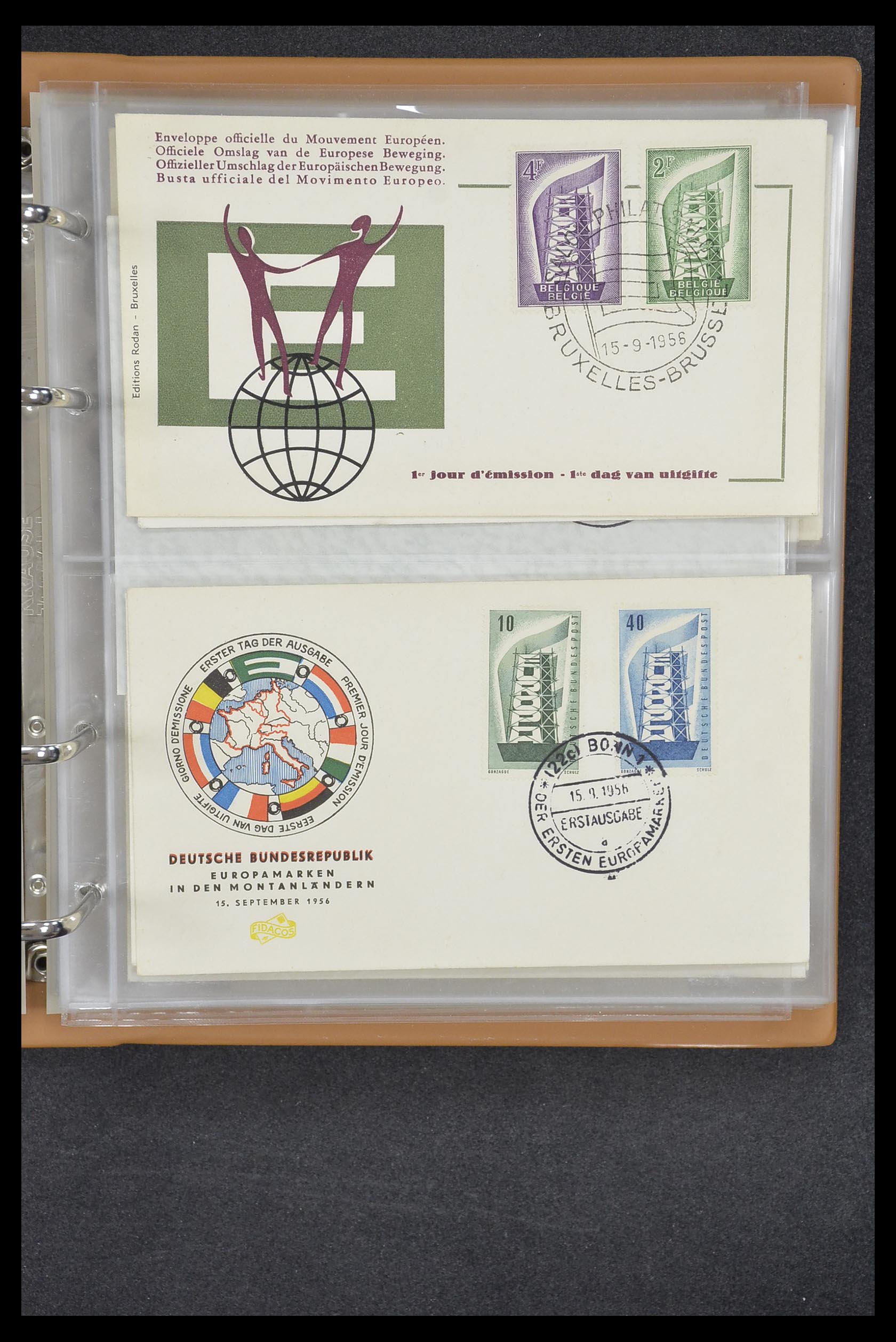 33542 125 - Stamp collection 33542 Europa Cept first day covers 1956-1999.