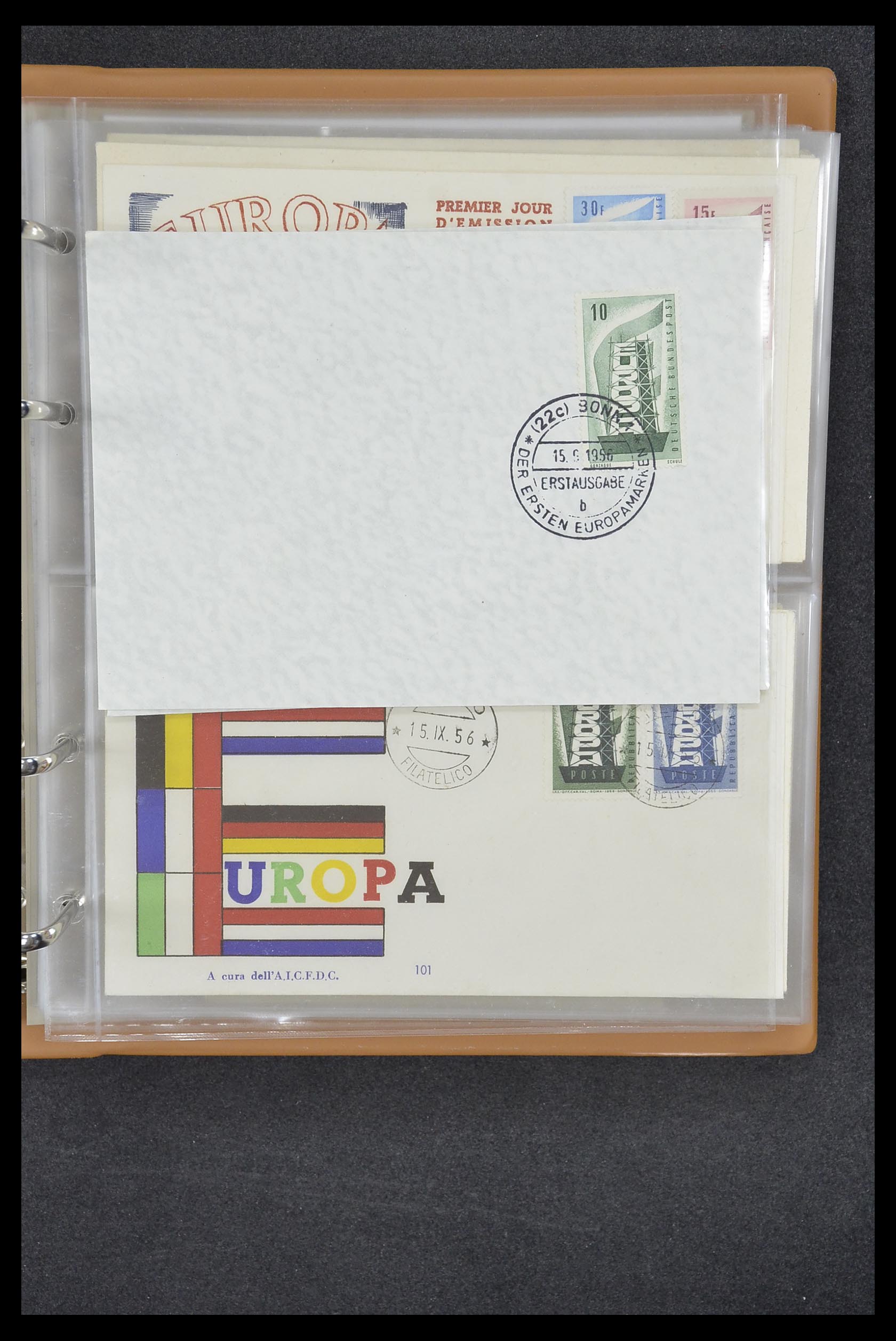 33542 127 - Stamp collection 33542 Europa Cept first day covers 1956-1999.