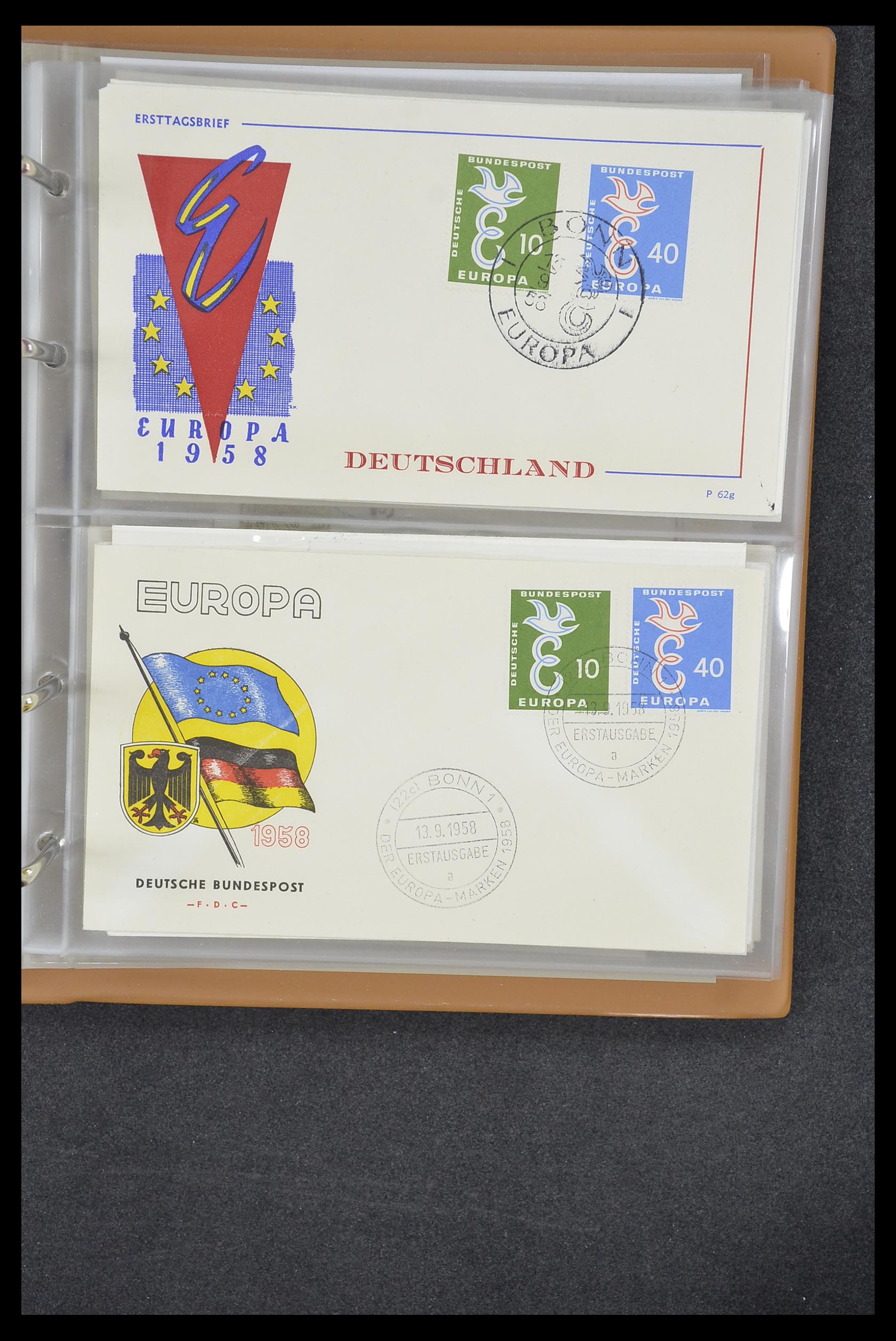 33542 140 - Stamp collection 33542 Europa Cept first day covers 1956-1999.