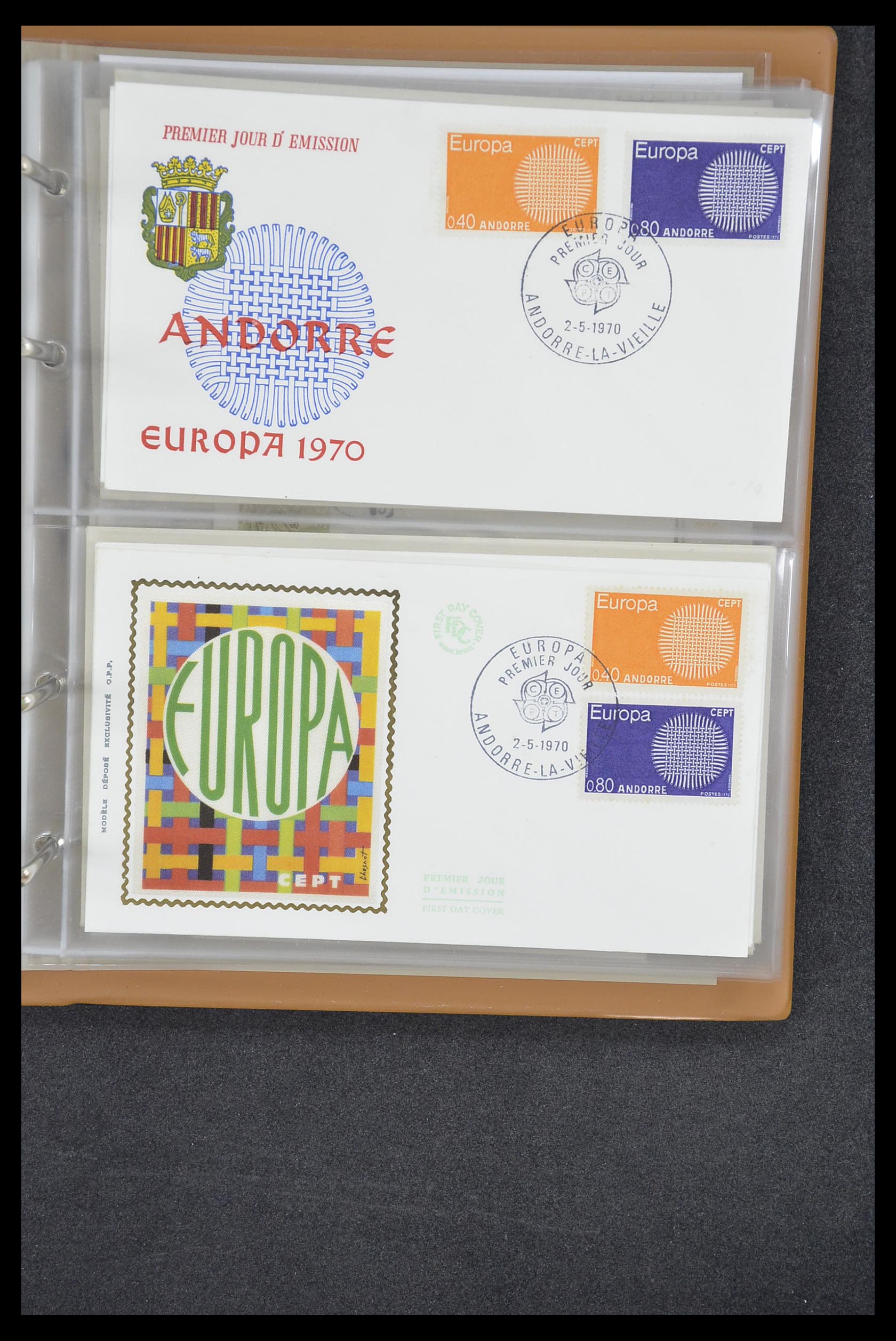 33542 141 - Stamp collection 33542 Europa Cept first day covers 1956-1999.