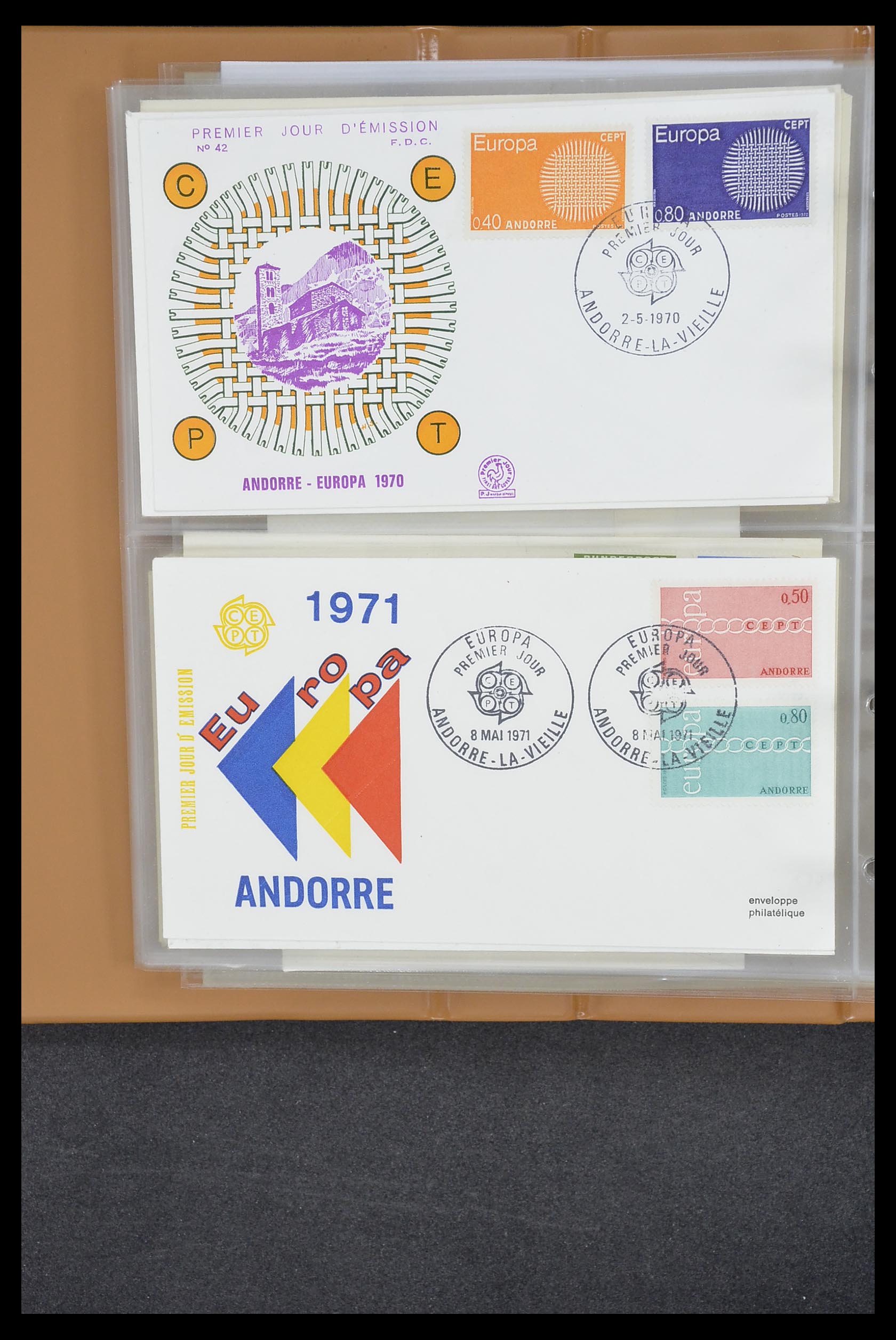 33542 143 - Postzegelverzameling 33542 Europa Cept fdc's 1956-1999.