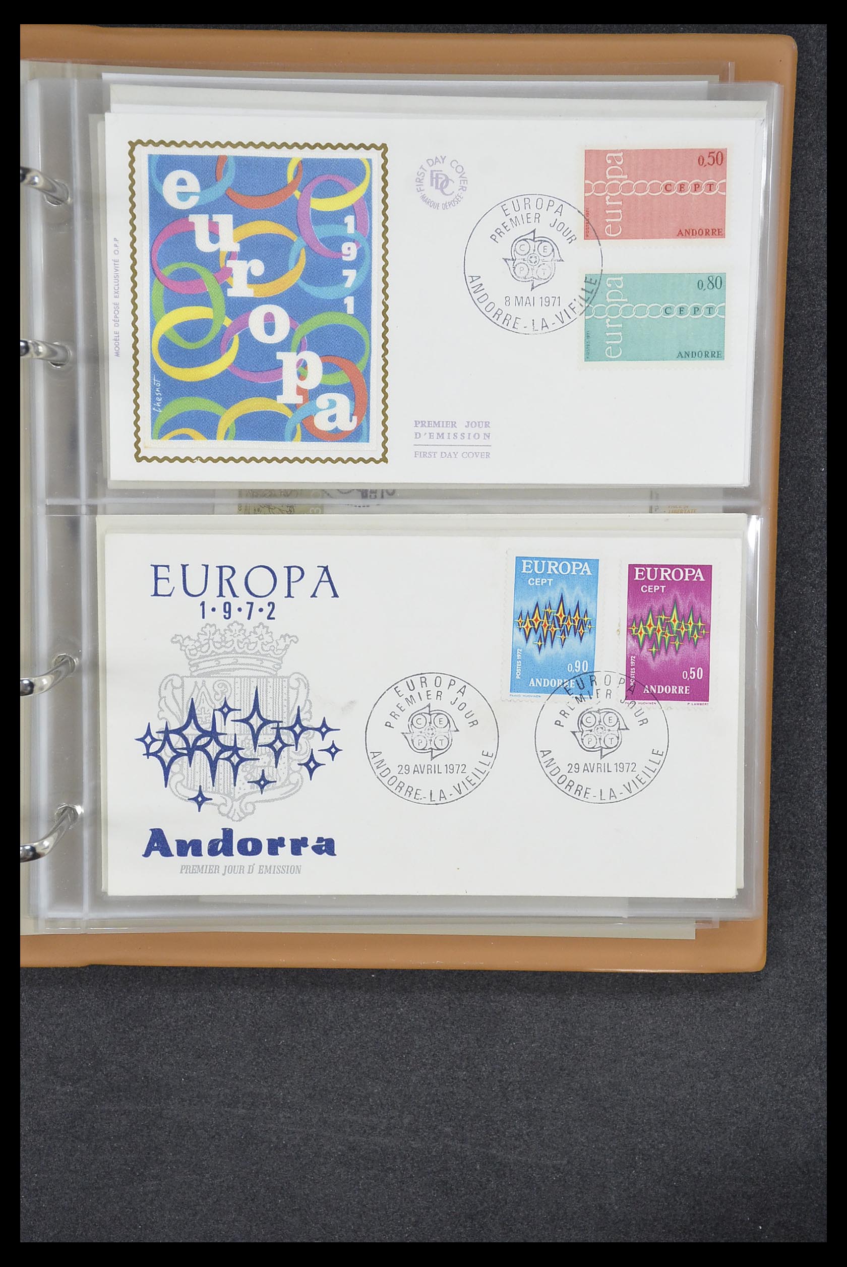 33542 144 - Stamp collection 33542 Europa Cept first day covers 1956-1999.