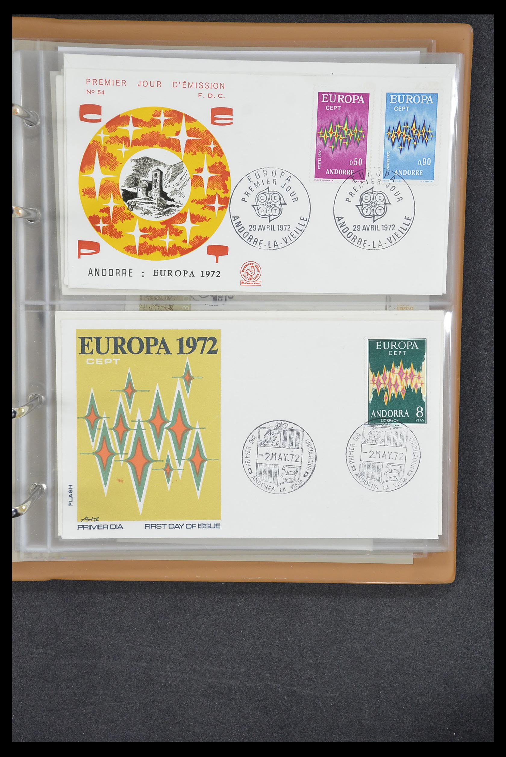 33542 145 - Postzegelverzameling 33542 Europa Cept fdc's 1956-1999.