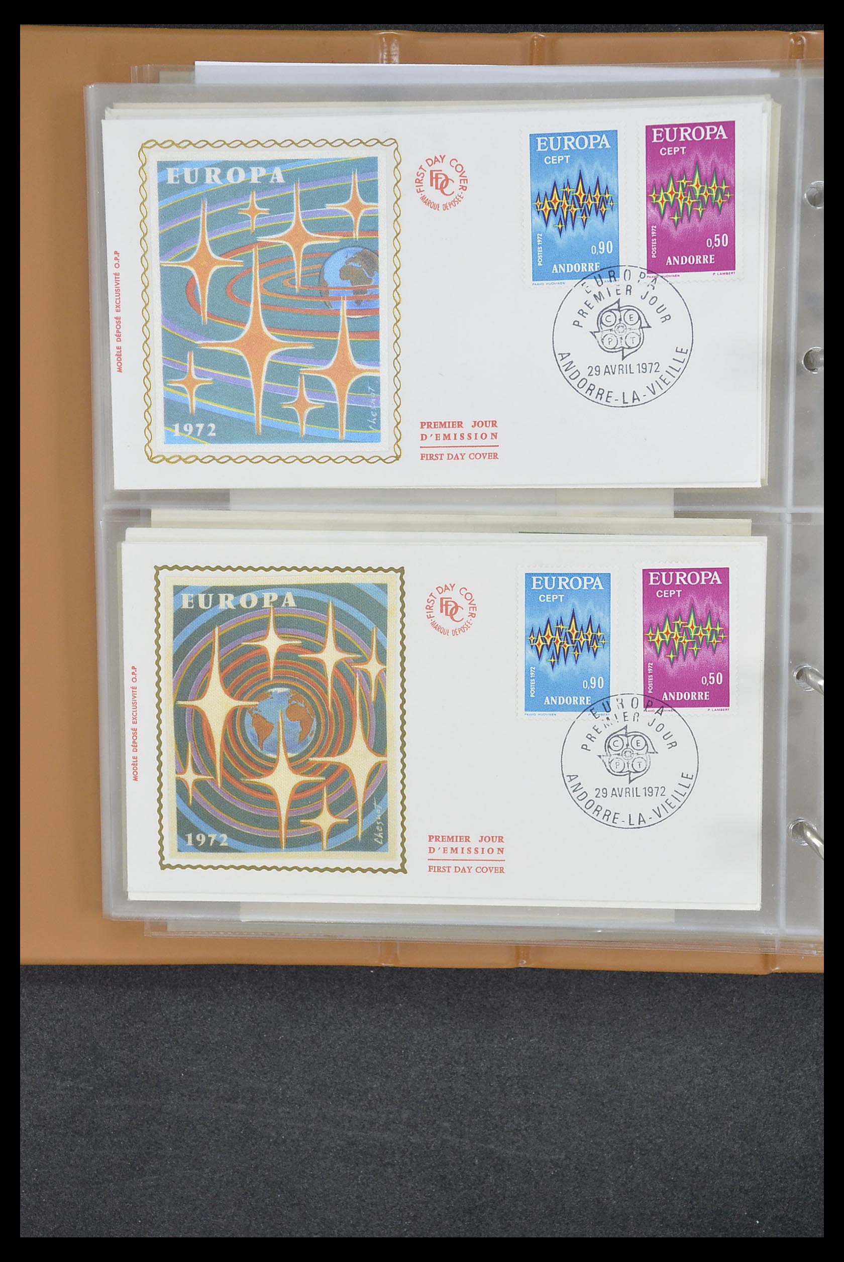 33542 146 - Stamp collection 33542 Europa Cept first day covers 1956-1999.