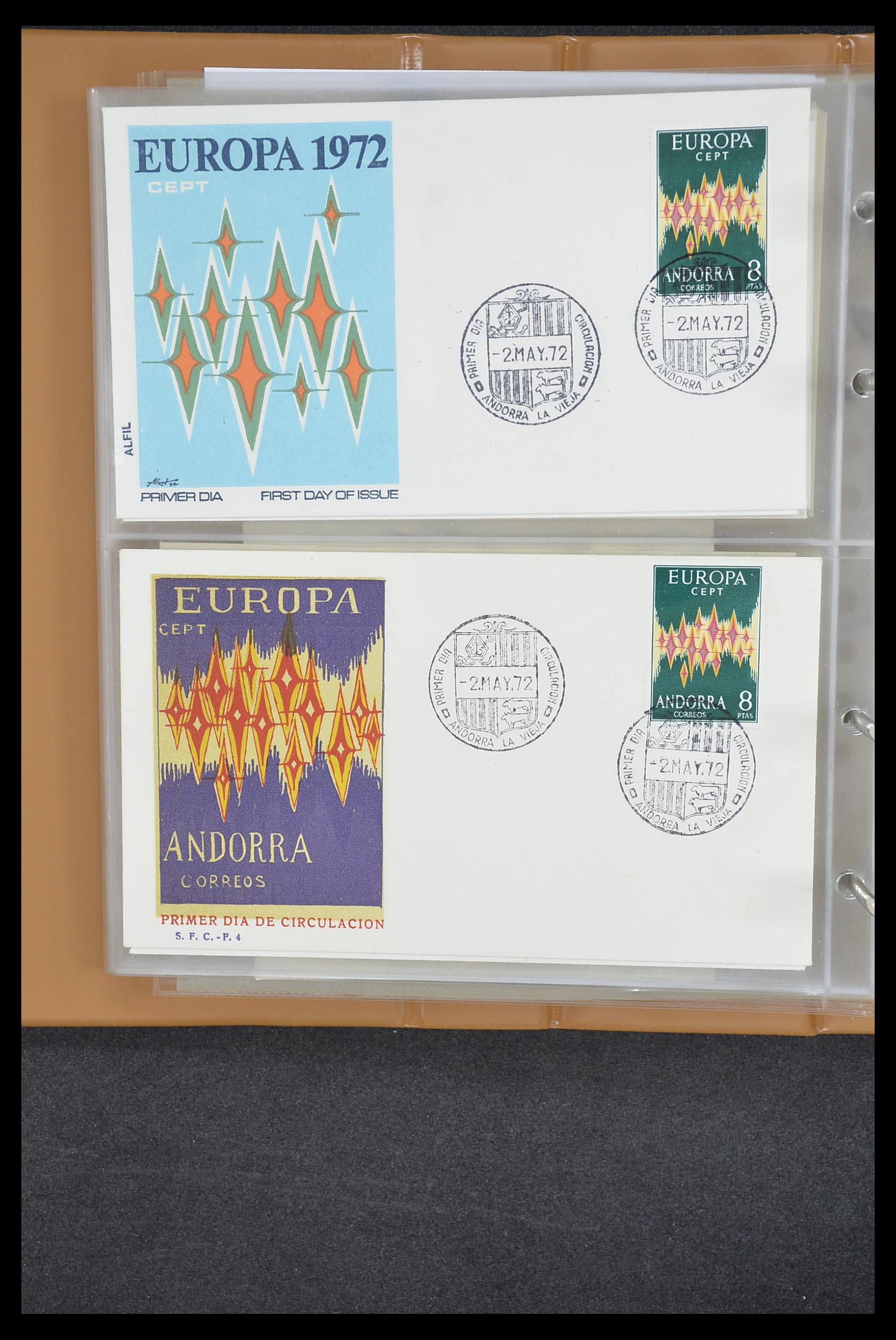 33542 147 - Stamp collection 33542 Europa Cept first day covers 1956-1999.