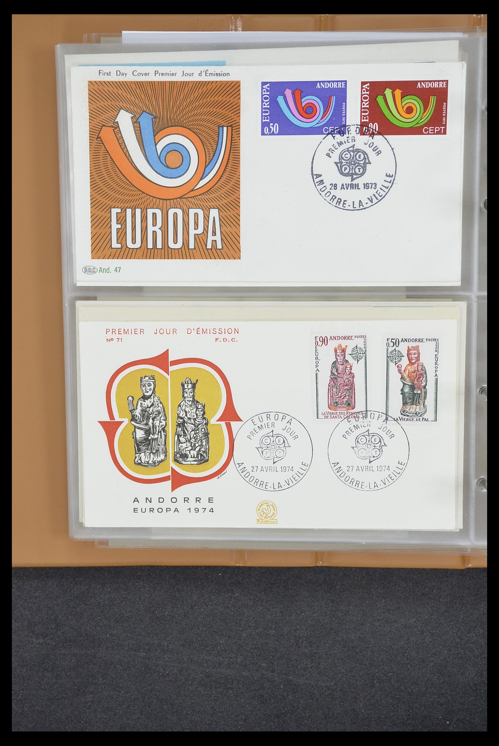 33542 150 - Stamp collection 33542 Europa Cept first day covers 1956-1999.