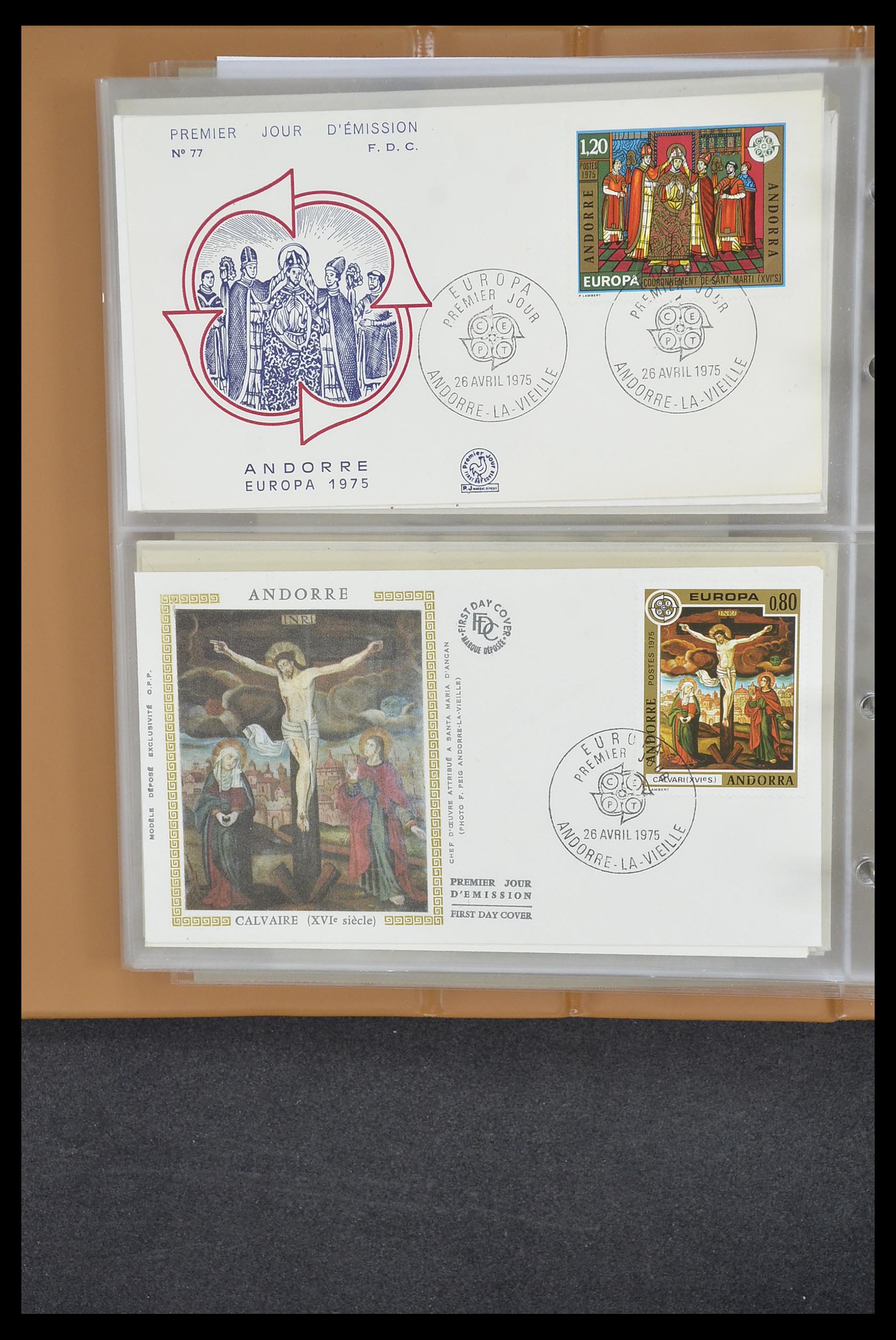 33542 151 - Stamp collection 33542 Europa Cept first day covers 1956-1999.