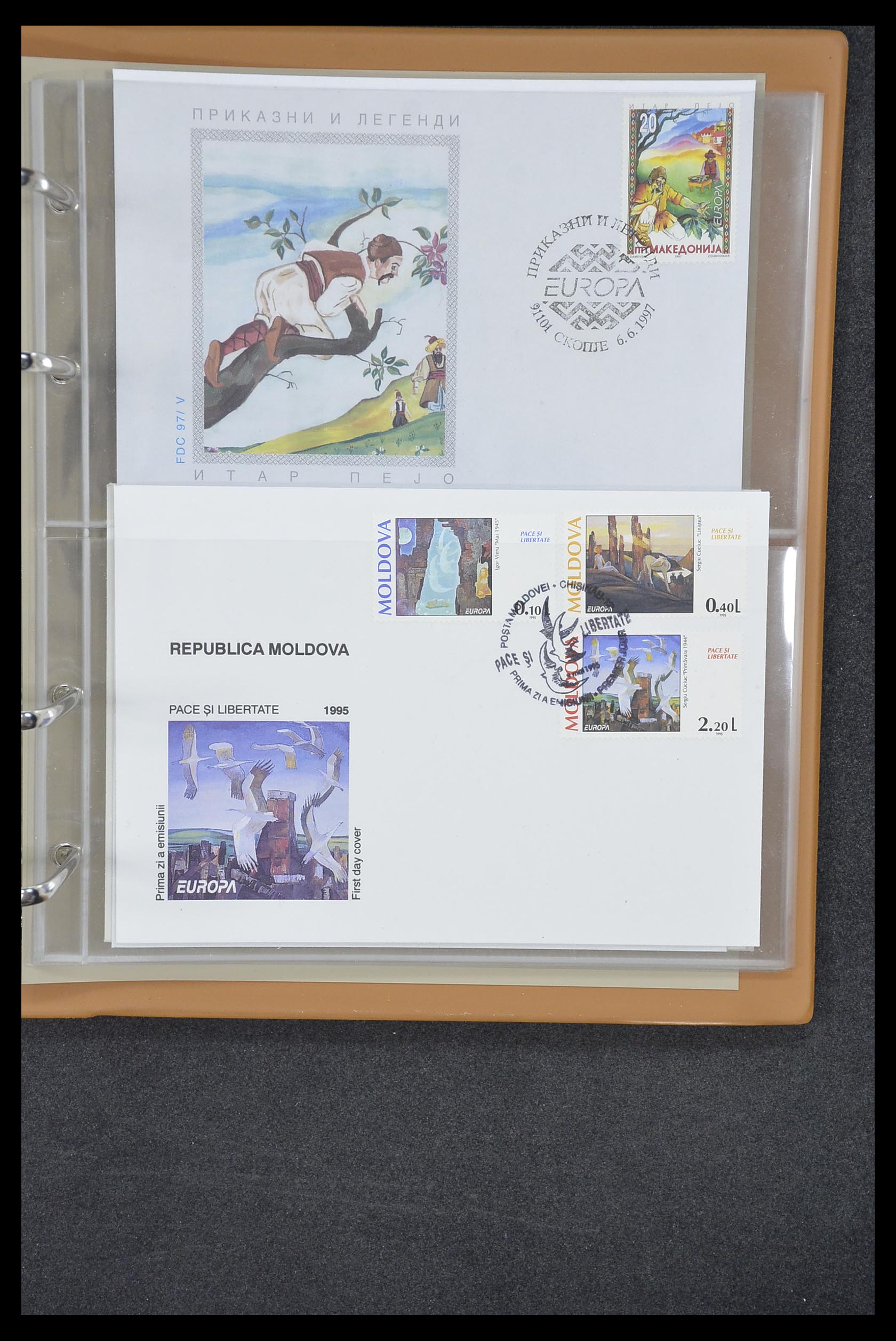 33542 155 - Postzegelverzameling 33542 Europa Cept fdc's 1956-1999.