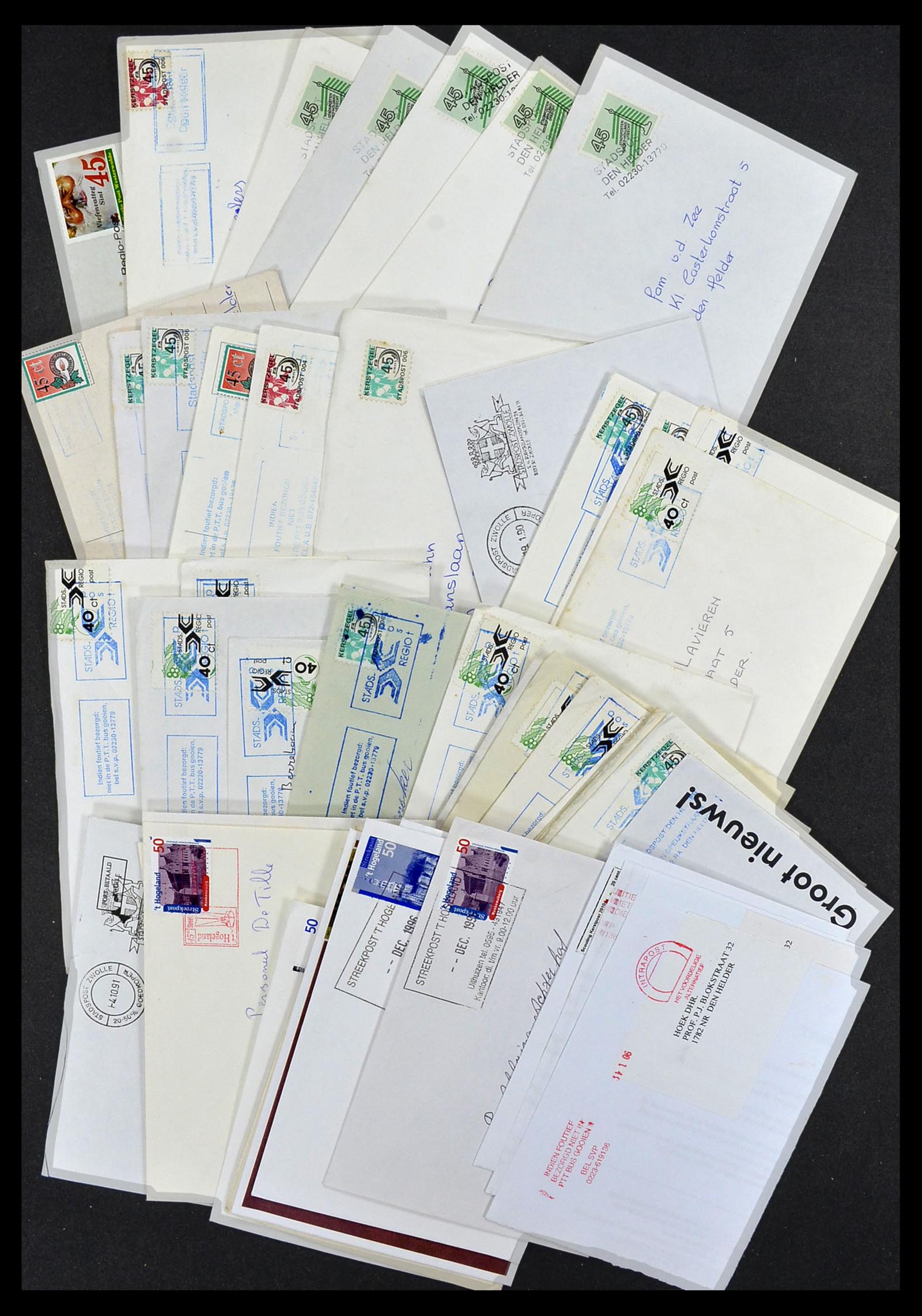 33544 002 - Postzegelverzameling 33544 Nederland stadspost brieven 1970-2019!
