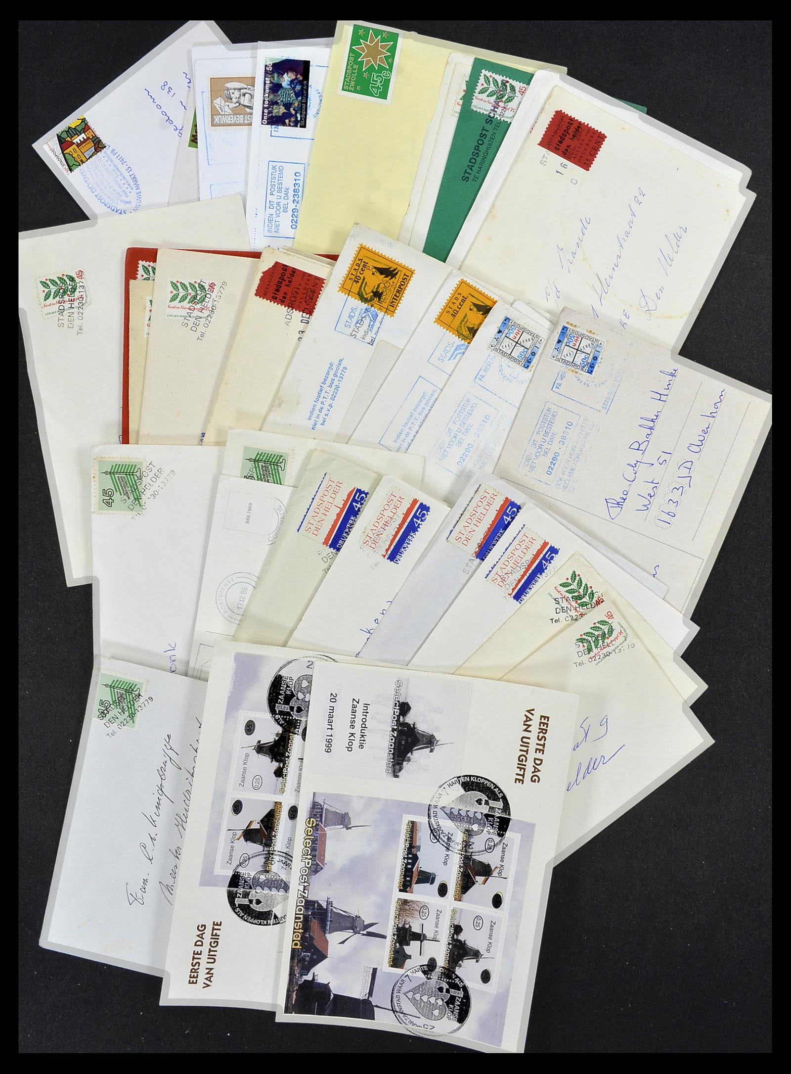 33544 003 - Postzegelverzameling 33544 Nederland stadspost brieven 1970-2019!