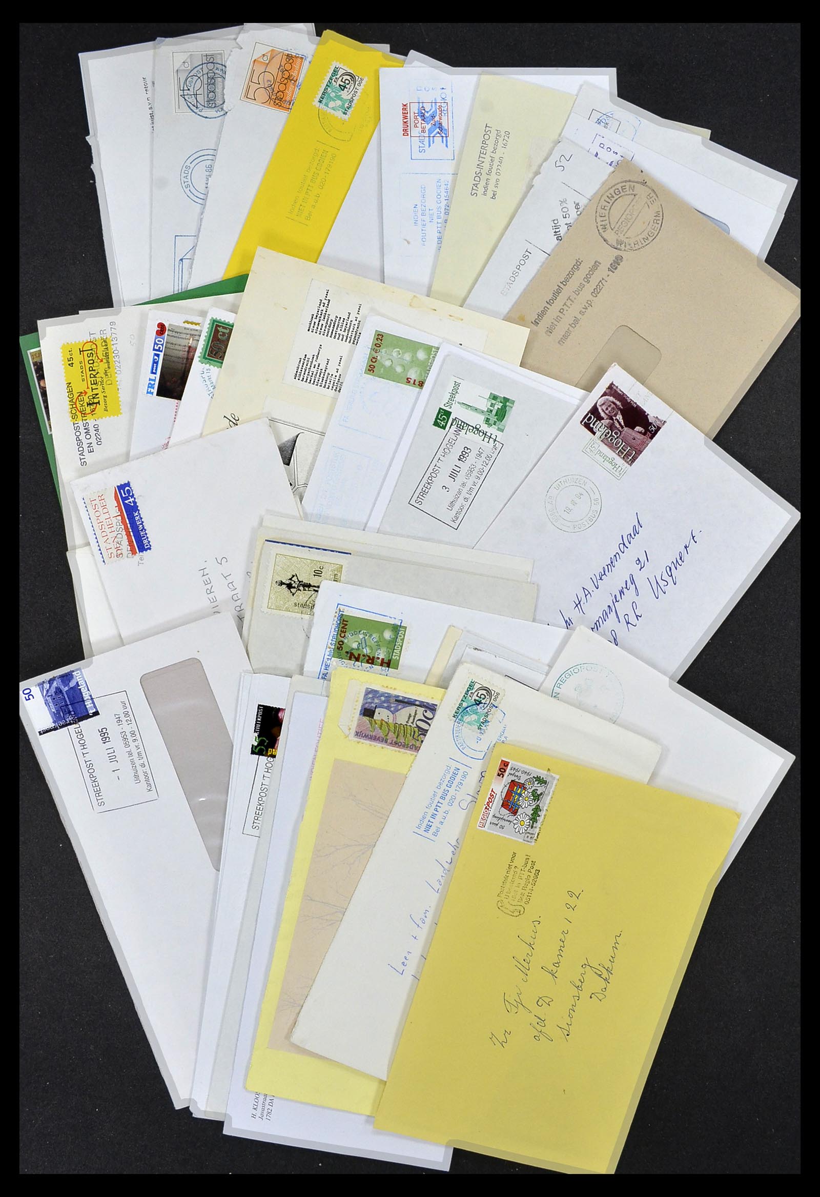 33544 004 - Postzegelverzameling 33544 Nederland stadspost brieven 1970-2019!