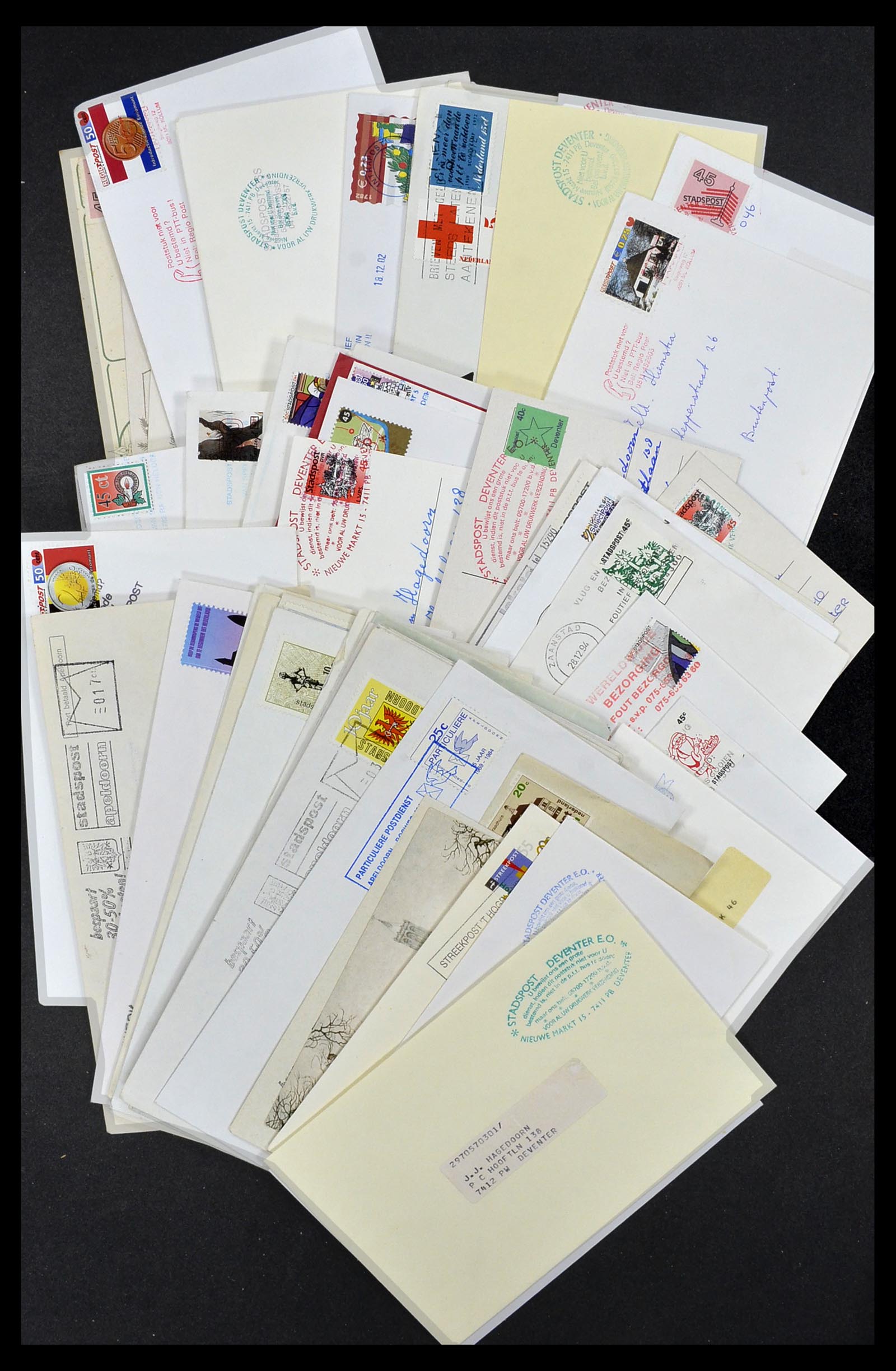 33544 005 - Postzegelverzameling 33544 Nederland stadspost brieven 1970-2019!