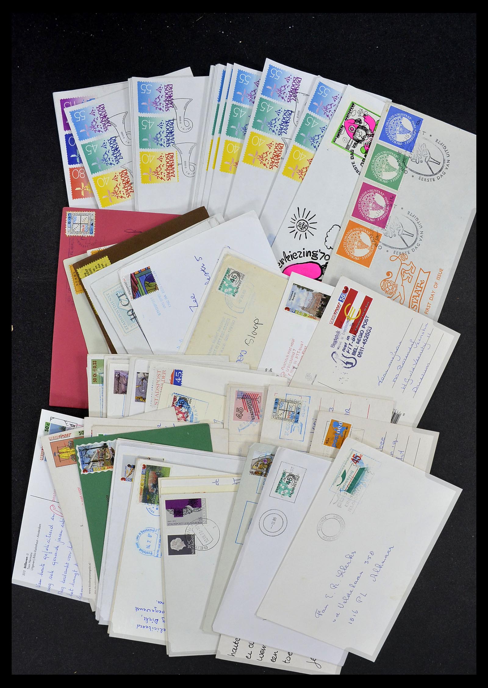 33544 006 - Postzegelverzameling 33544 Nederland stadspost brieven 1970-2019!