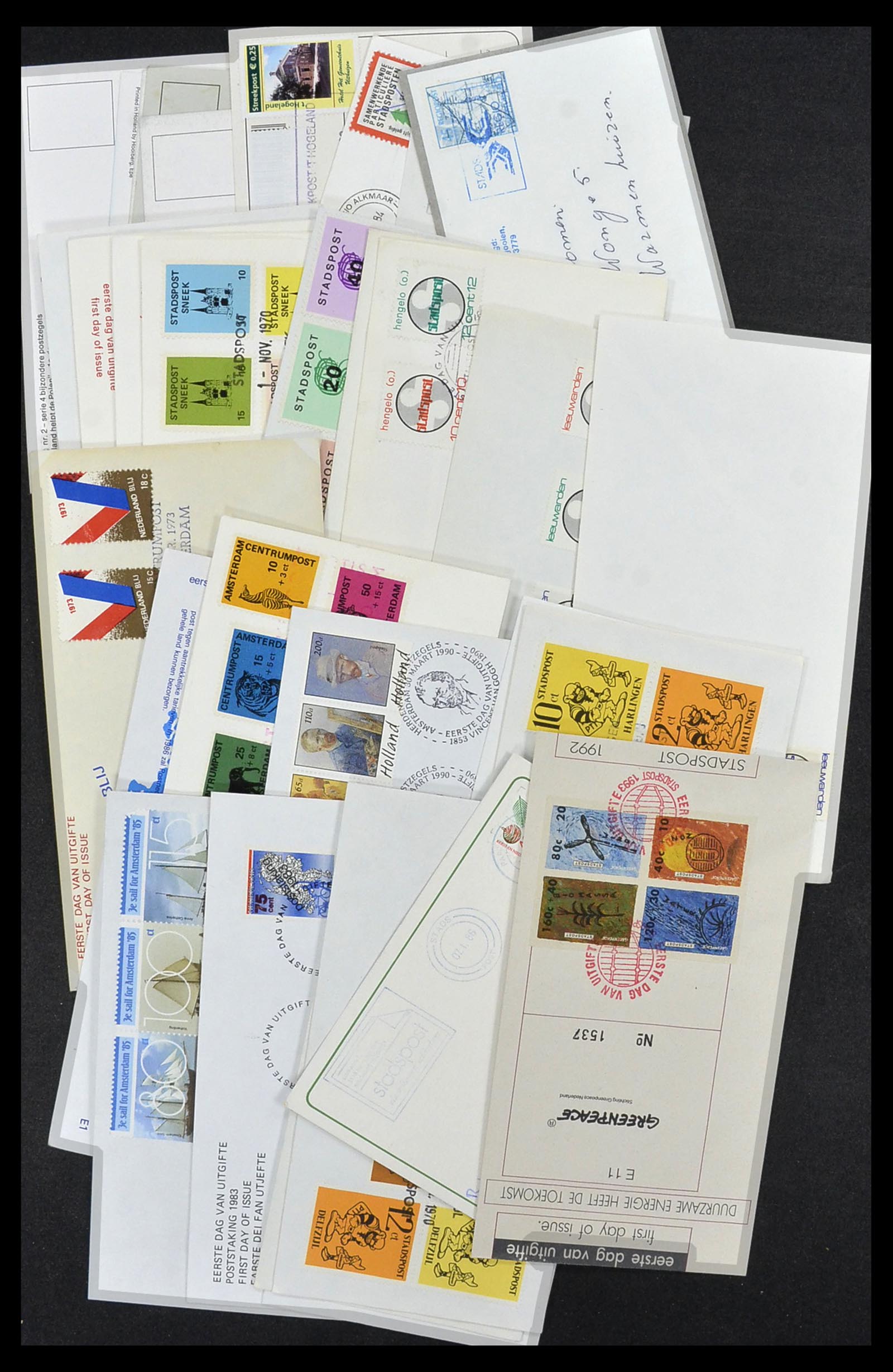33544 008 - Postzegelverzameling 33544 Nederland stadspost brieven 1970-2019!