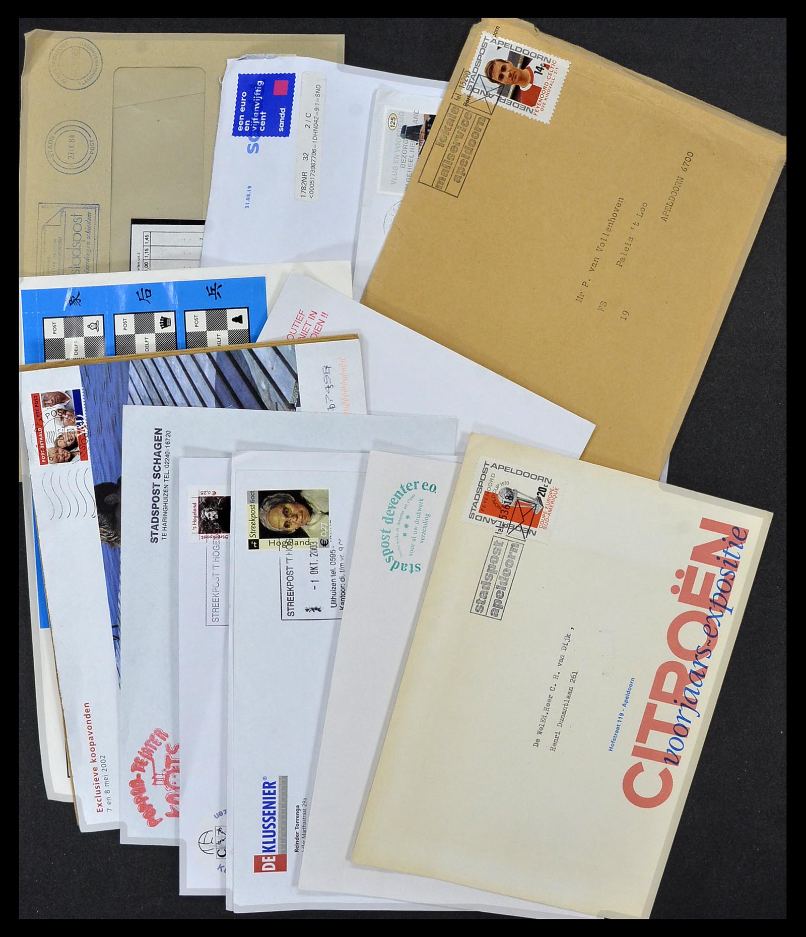 33544 010 - Postzegelverzameling 33544 Nederland stadspost brieven 1970-2019!