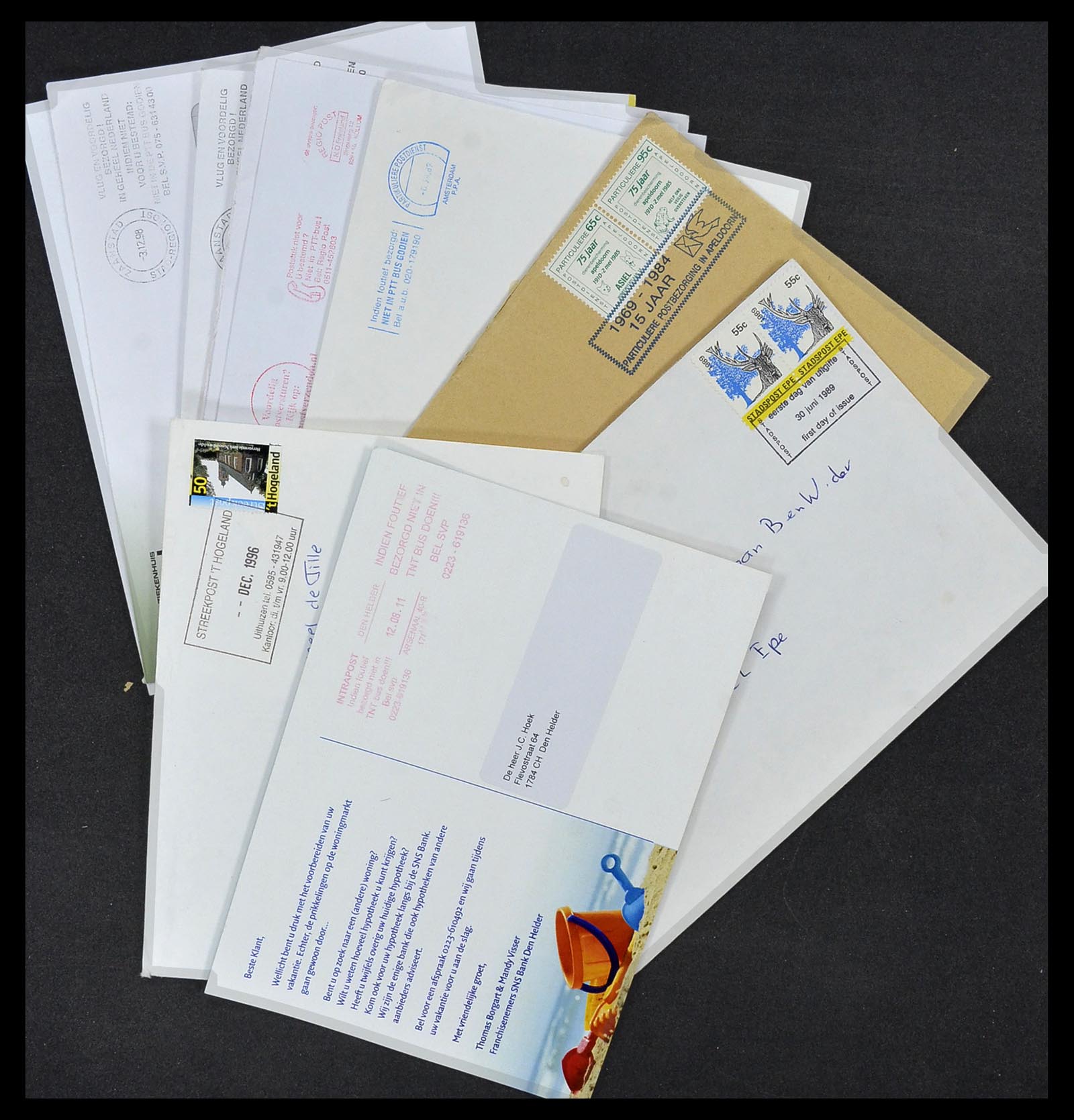 33544 011 - Postzegelverzameling 33544 Nederland stadspost brieven 1970-2019!