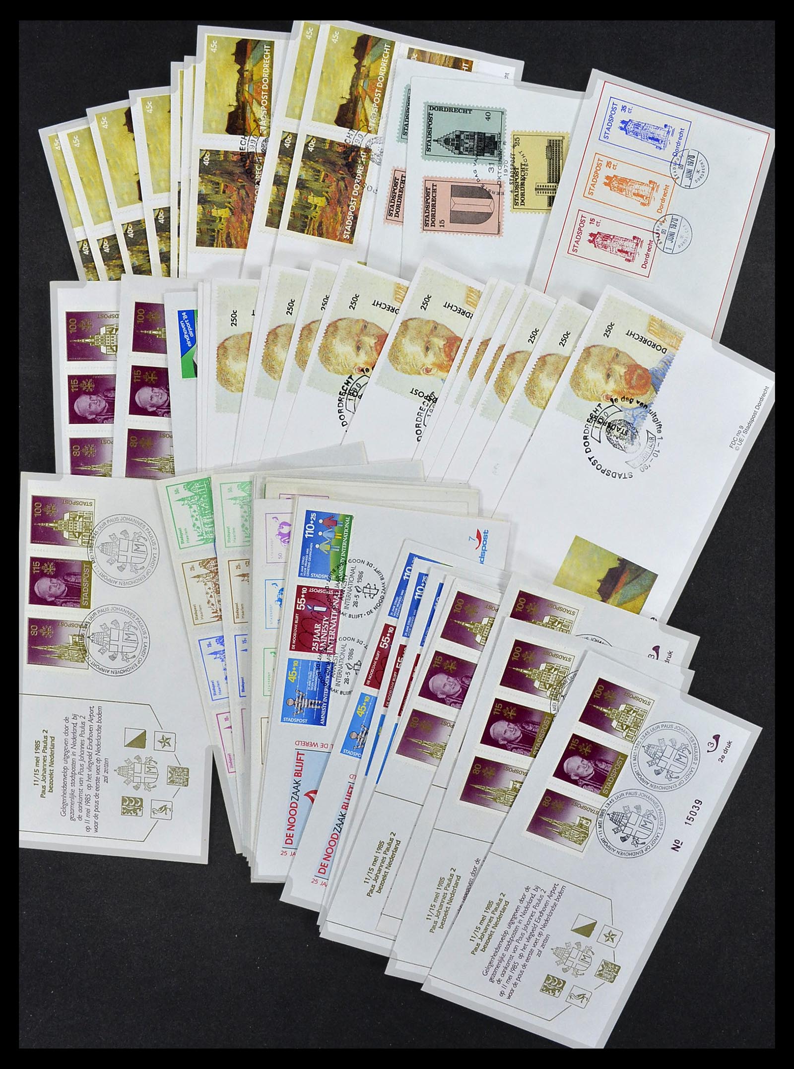 33544 012 - Postzegelverzameling 33544 Nederland stadspost brieven 1970-2019!