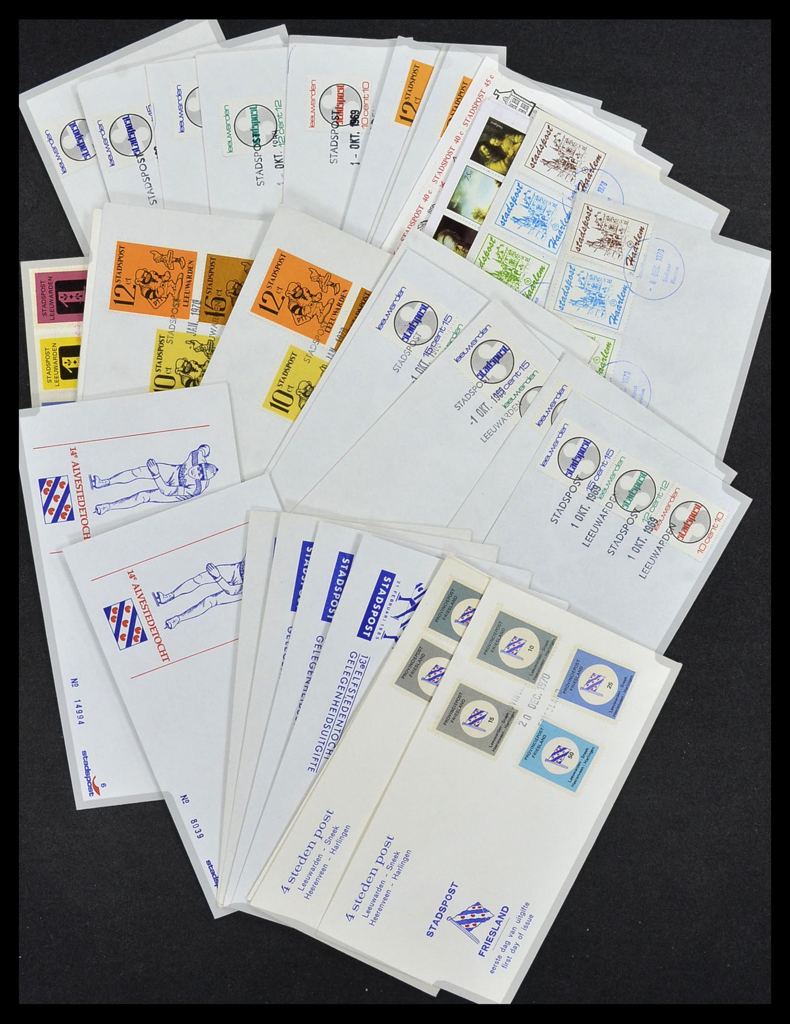 33544 013 - Postzegelverzameling 33544 Nederland stadspost brieven 1970-2019!