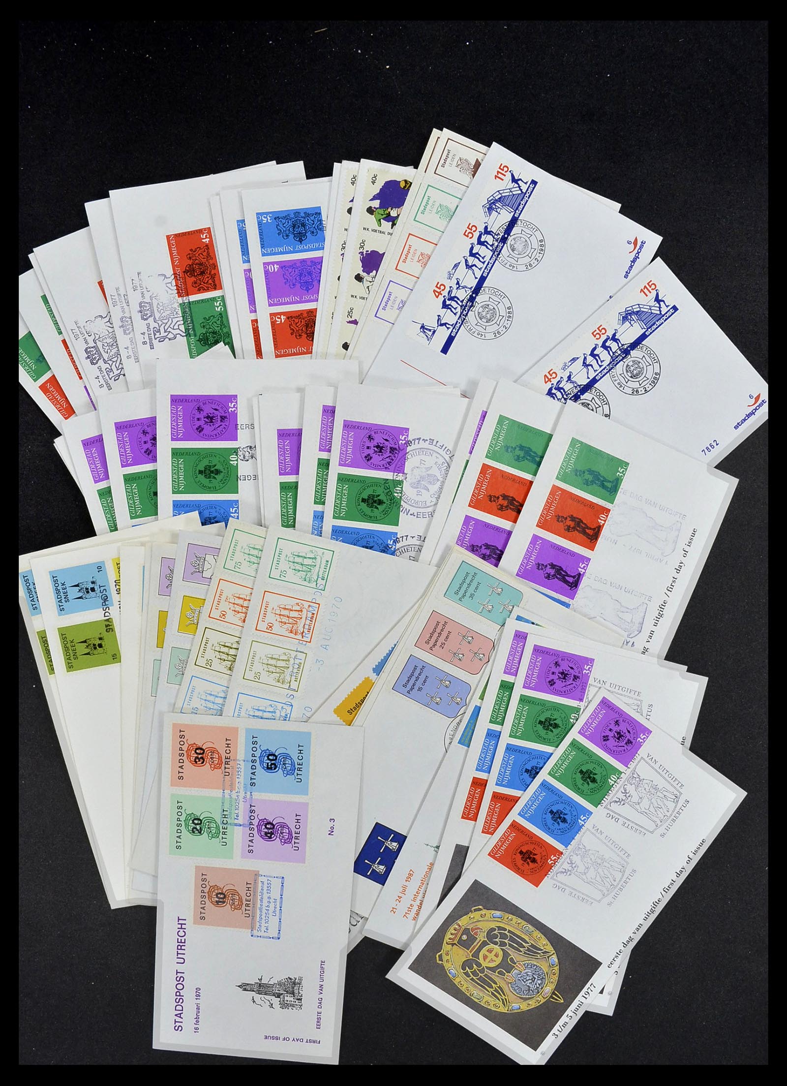 33544 014 - Postzegelverzameling 33544 Nederland stadspost brieven 1970-2019!