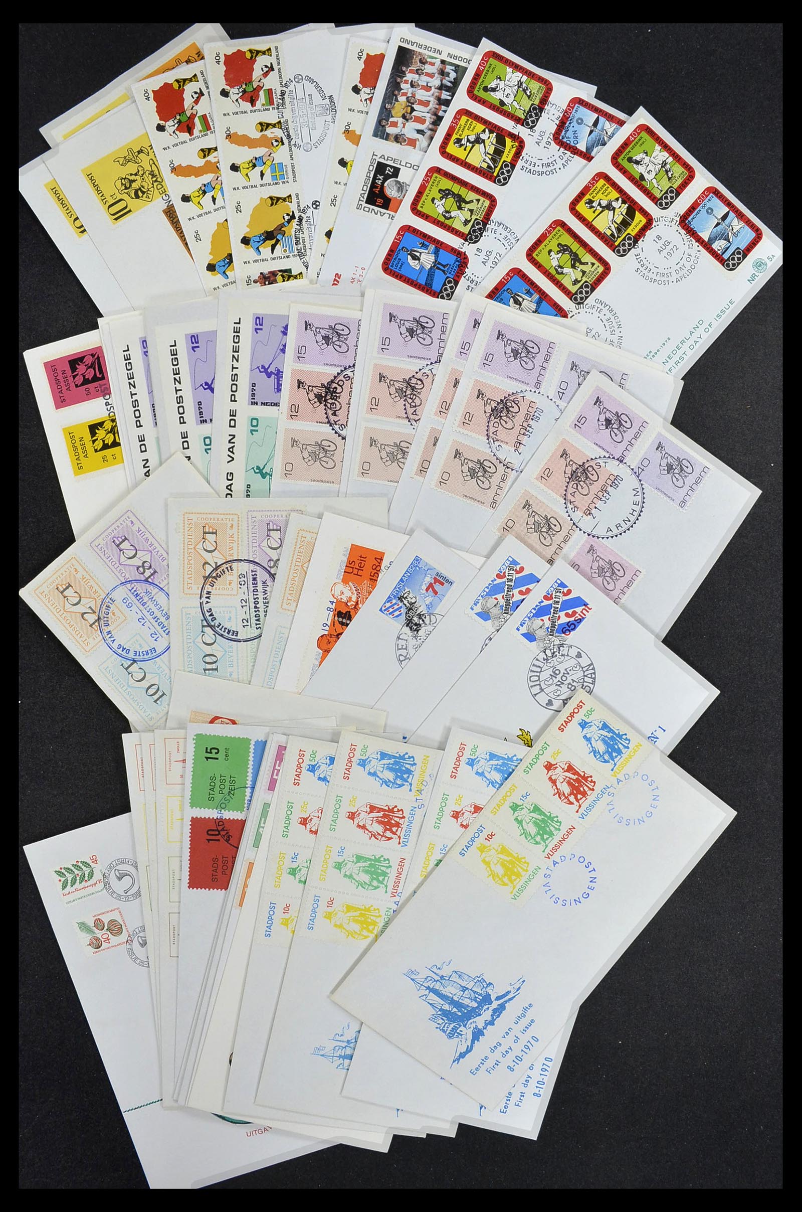 33544 016 - Postzegelverzameling 33544 Nederland stadspost brieven 1970-2019!