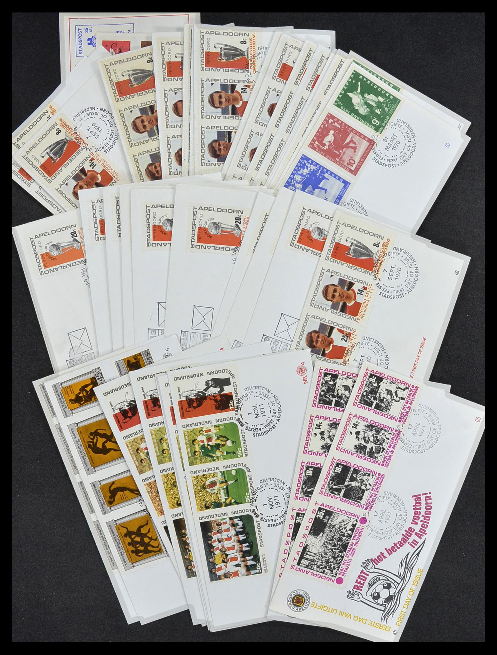 33544 017 - Postzegelverzameling 33544 Nederland stadspost brieven 1970-2019!