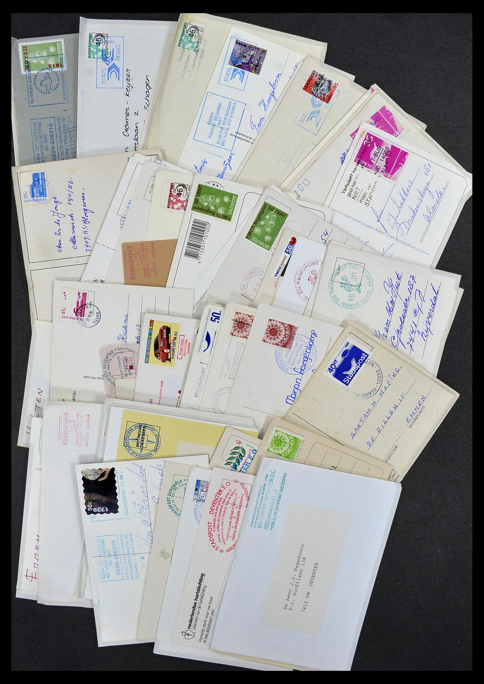 33544 024 - Postzegelverzameling 33544 Nederland stadspost brieven 1970-2019!