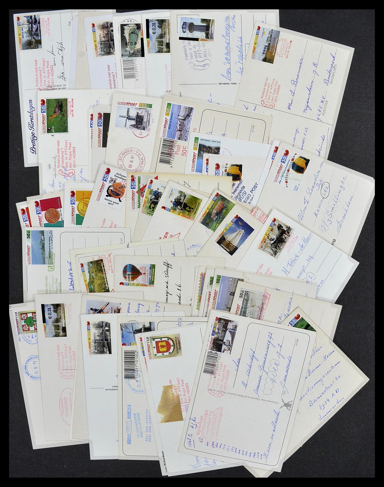 33544 027 - Postzegelverzameling 33544 Nederland stadspost brieven 1970-2019!