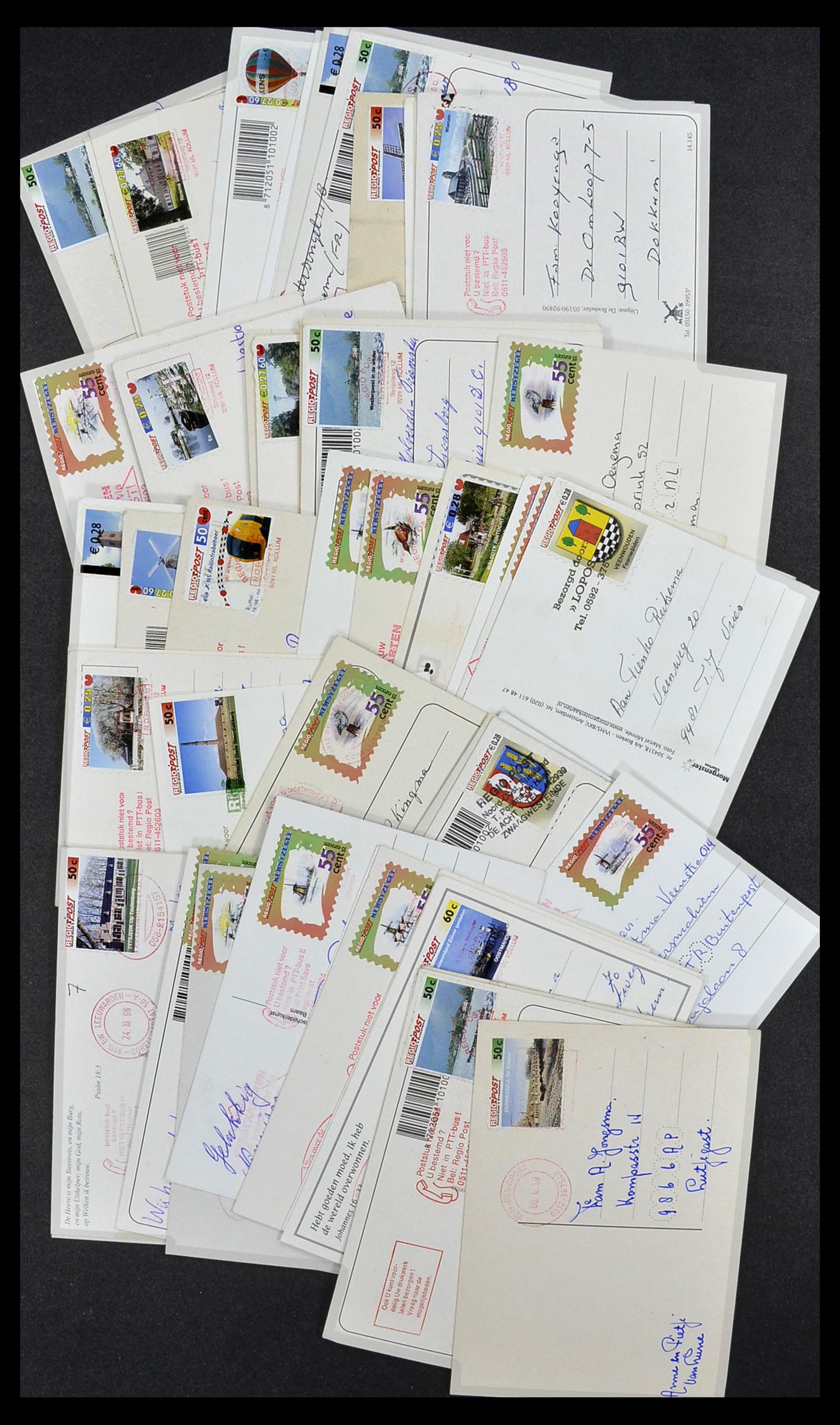 33544 028 - Postzegelverzameling 33544 Nederland stadspost brieven 1970-2019!