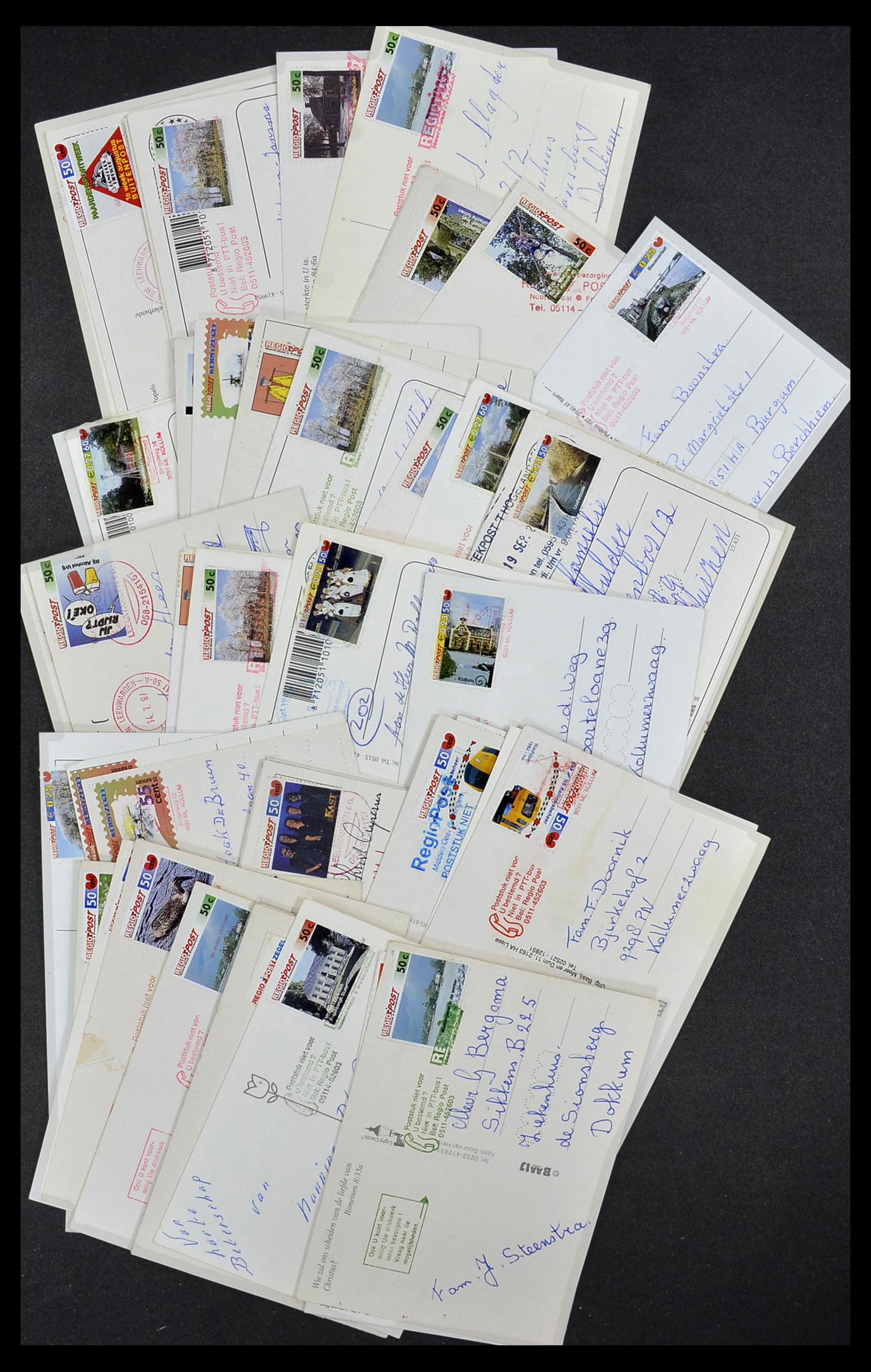 33544 029 - Postzegelverzameling 33544 Nederland stadspost brieven 1970-2019!