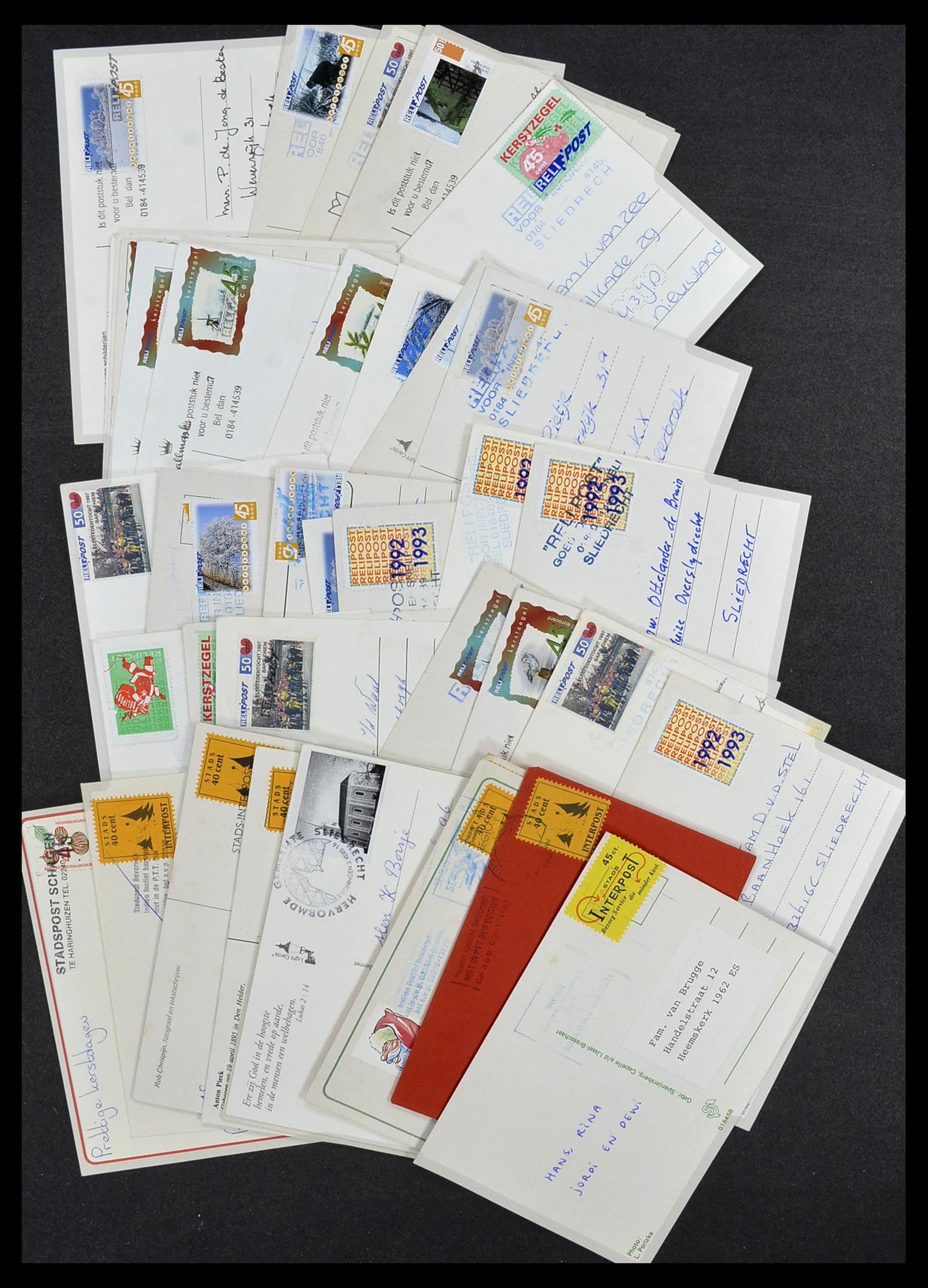 33544 032 - Postzegelverzameling 33544 Nederland stadspost brieven 1970-2019!
