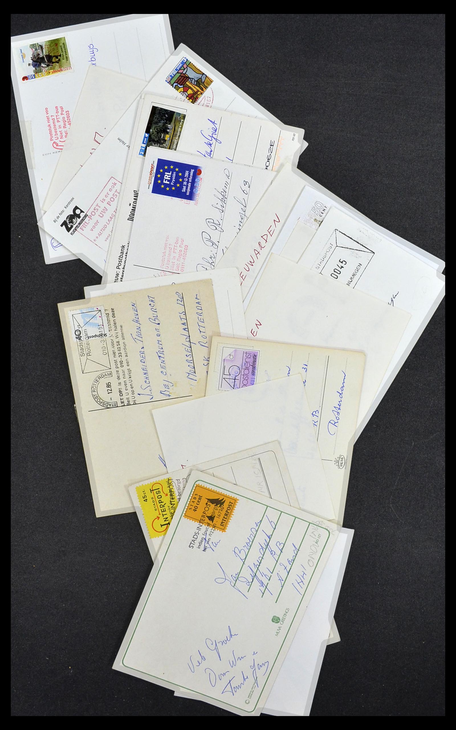 33544 033 - Postzegelverzameling 33544 Nederland stadspost brieven 1970-2019!