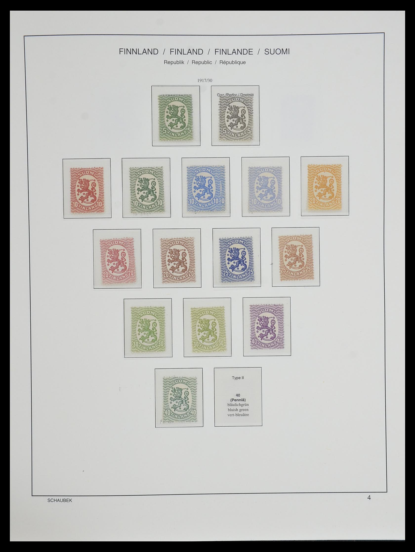 33547 008 - Postzegelverzameling 33547 Finland 1860-2000.