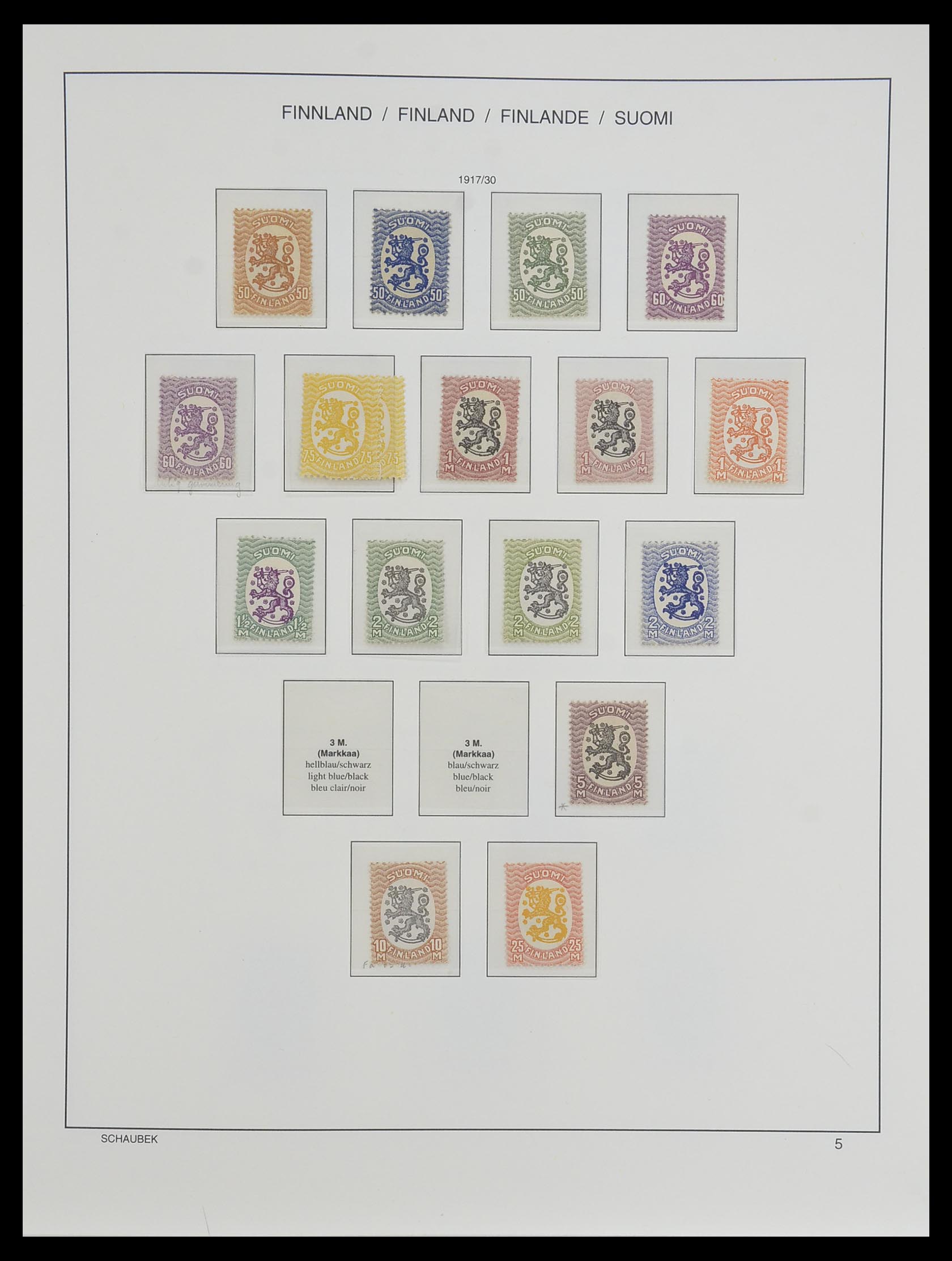 33547 009 - Postzegelverzameling 33547 Finland 1860-2000.