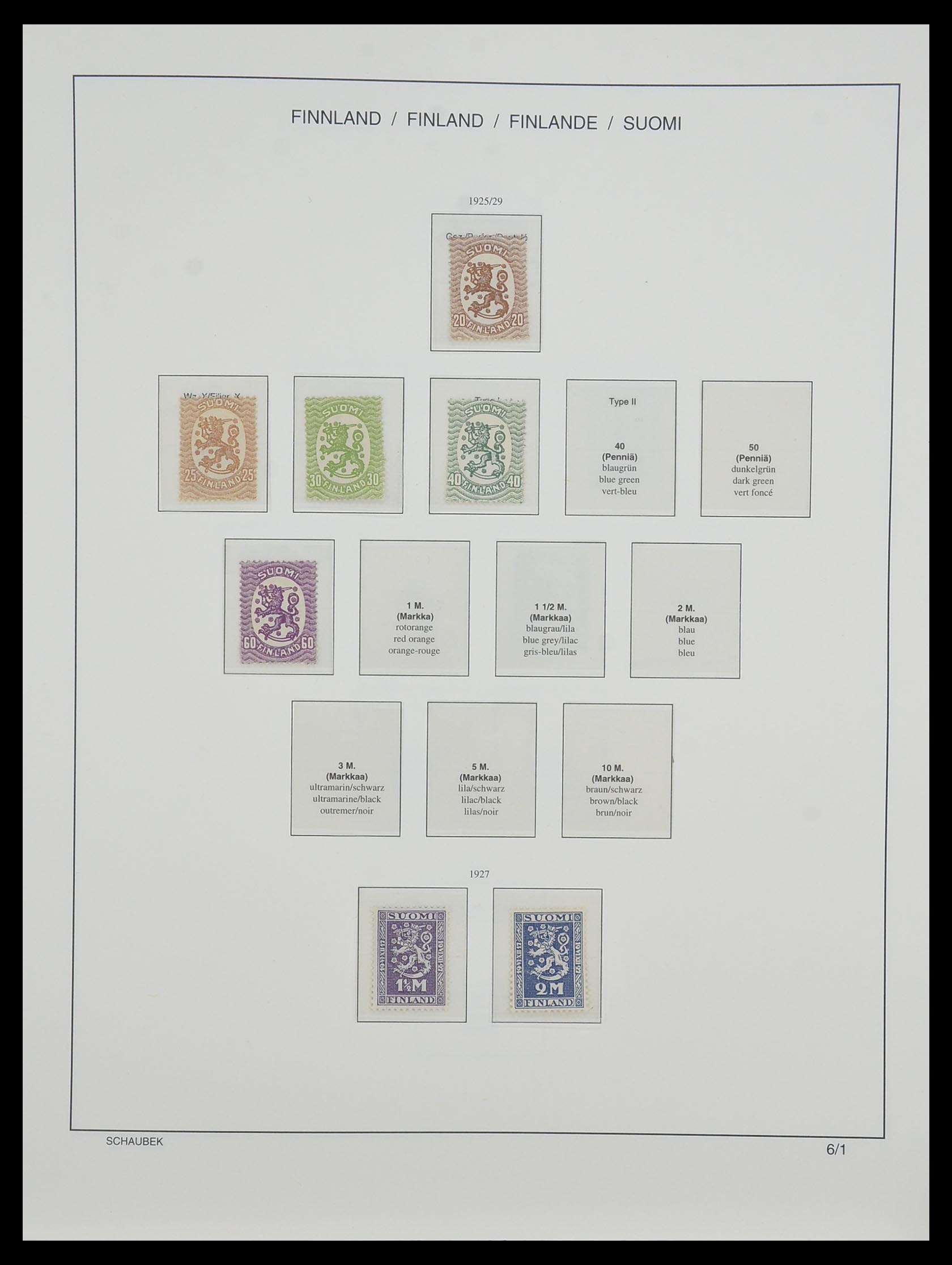 33547 011 - Postzegelverzameling 33547 Finland 1860-2000.