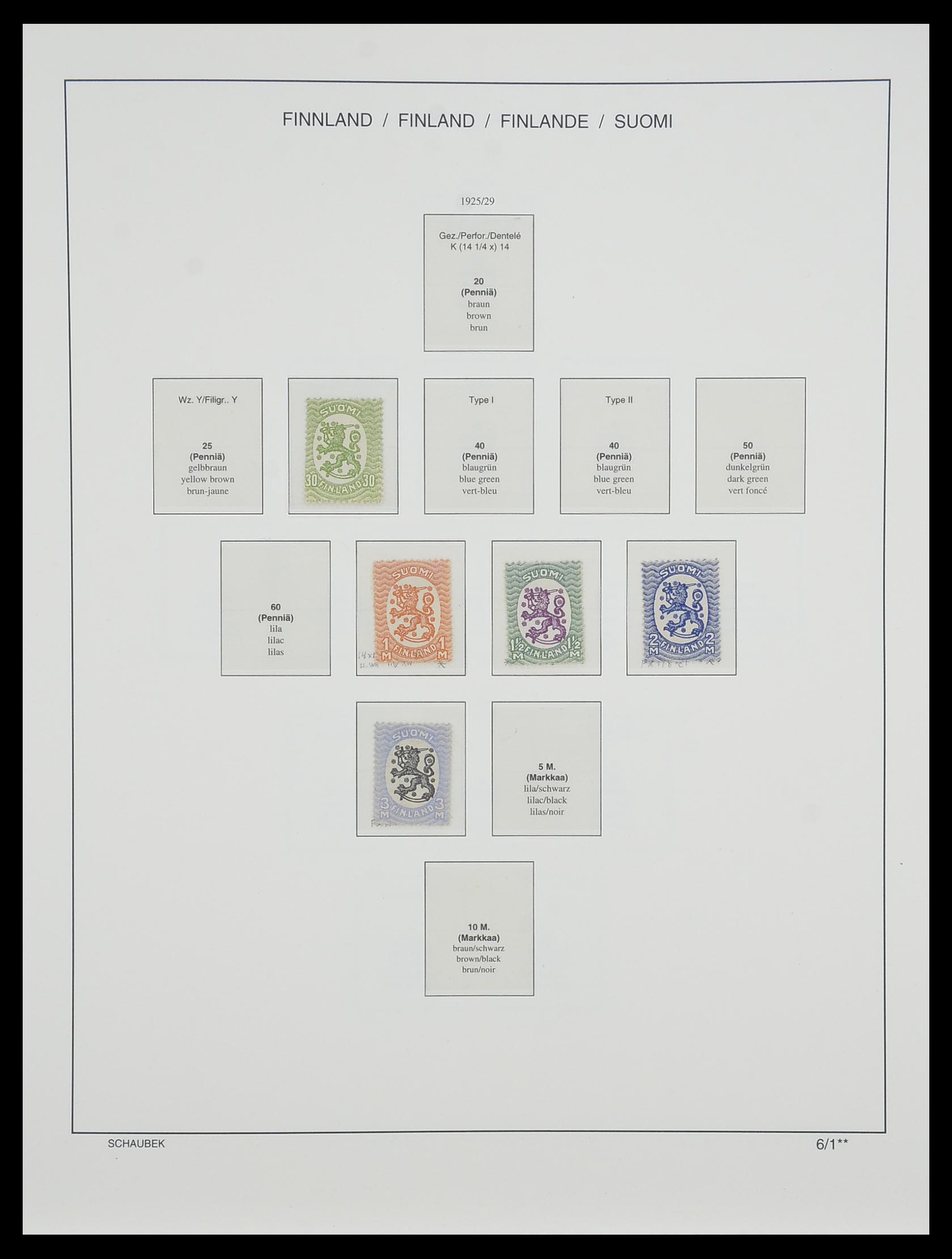 33547 013 - Postzegelverzameling 33547 Finland 1860-2000.