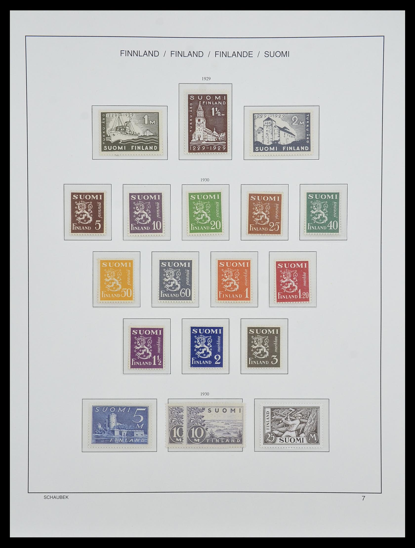 33547 018 - Postzegelverzameling 33547 Finland 1860-2000.