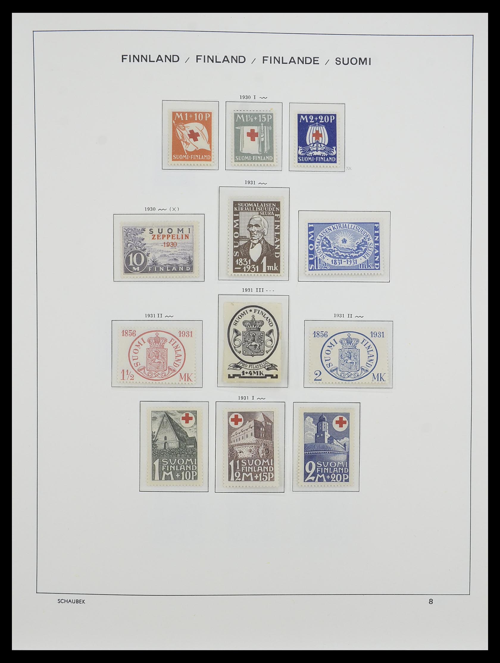 33547 019 - Postzegelverzameling 33547 Finland 1860-2000.