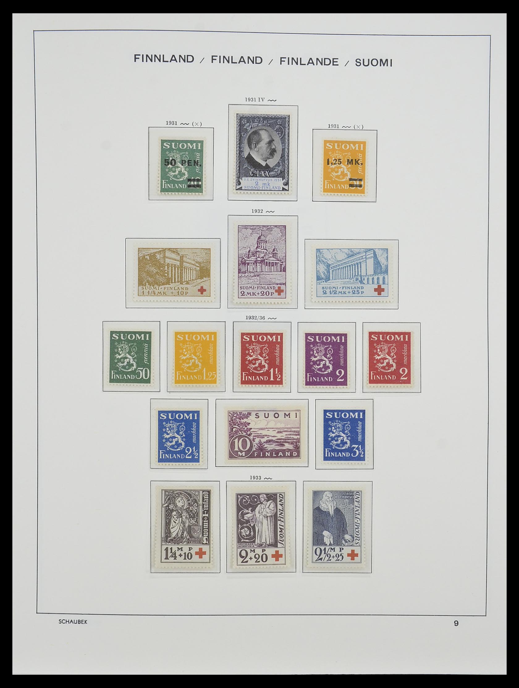 33547 020 - Postzegelverzameling 33547 Finland 1860-2000.