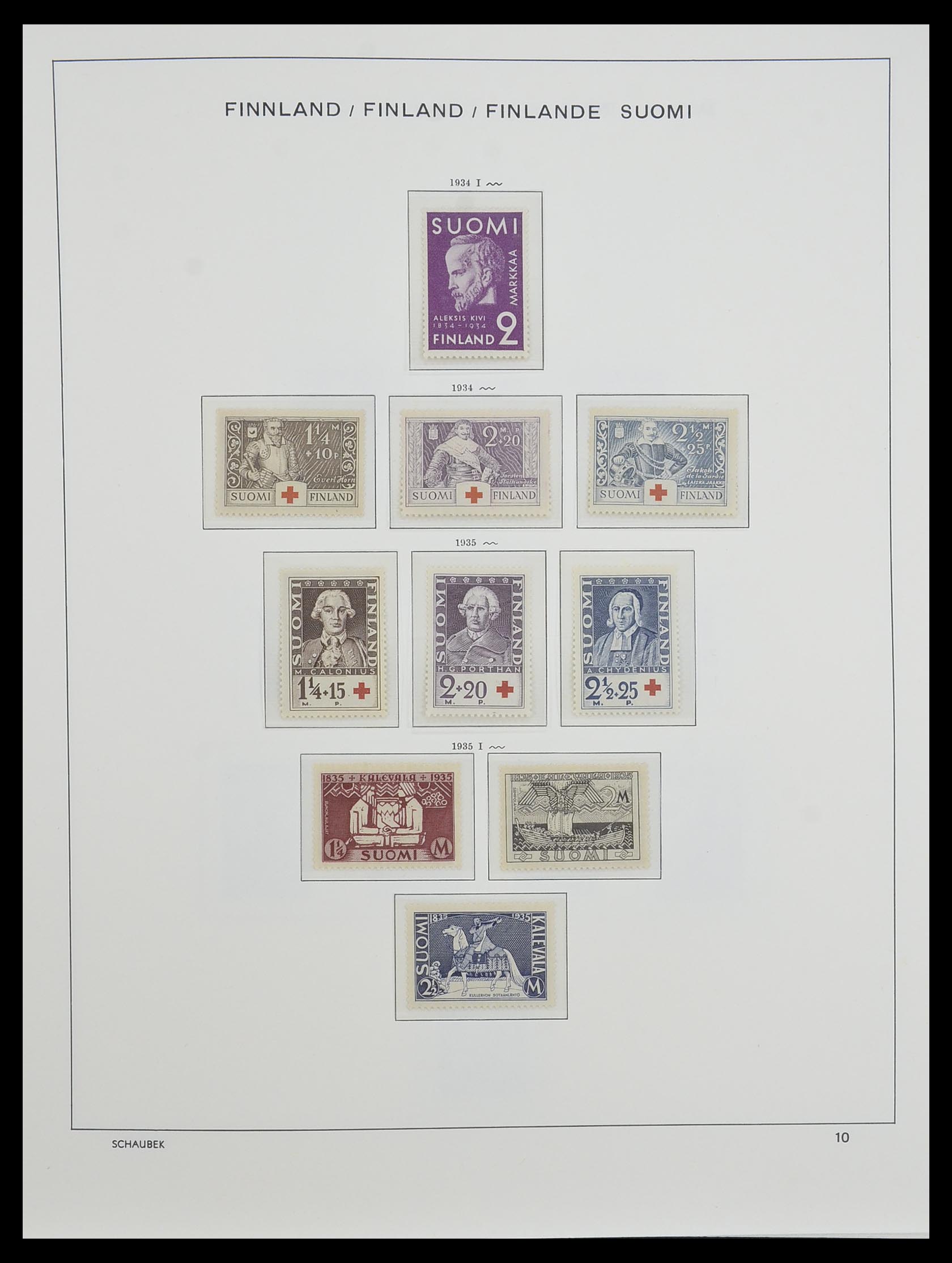 33547 022 - Postzegelverzameling 33547 Finland 1860-2000.
