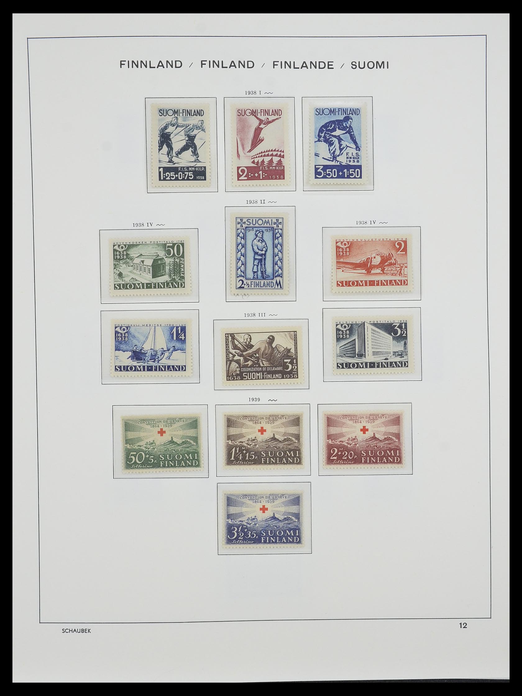 33547 024 - Postzegelverzameling 33547 Finland 1860-2000.