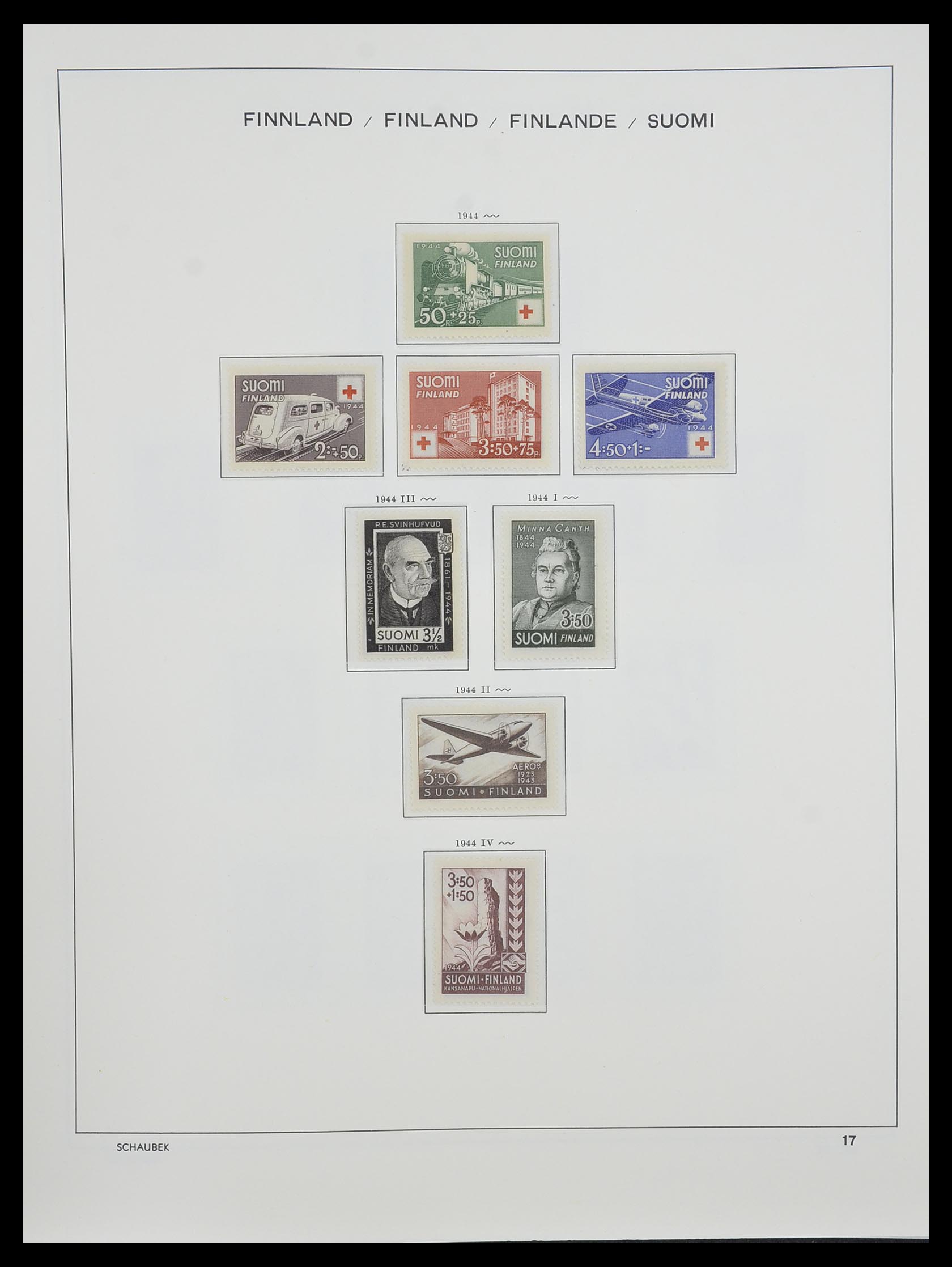 33547 029 - Postzegelverzameling 33547 Finland 1860-2000.